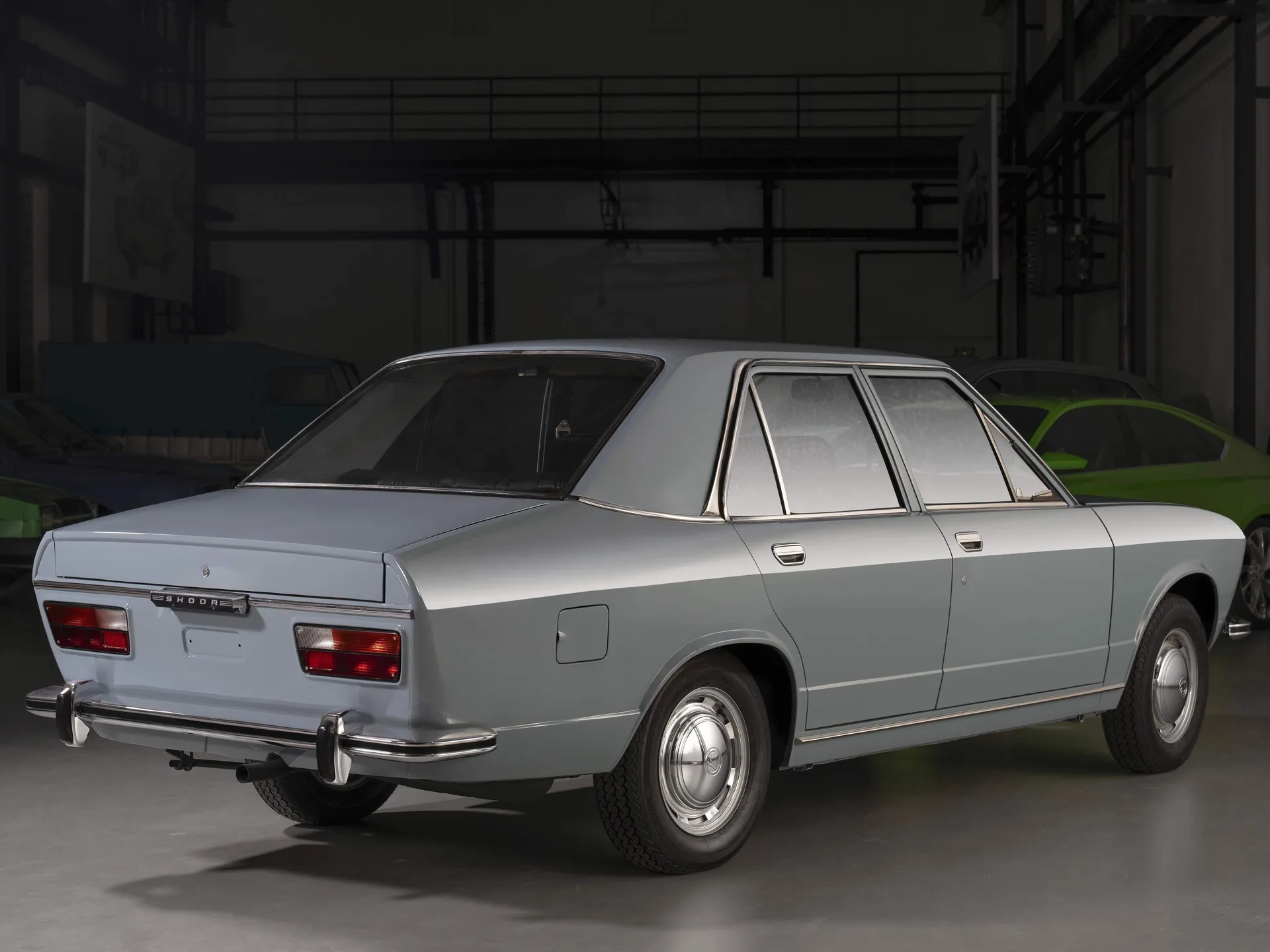Skoda 720 Concept (1971) – zadní tříčtvrteční pohled