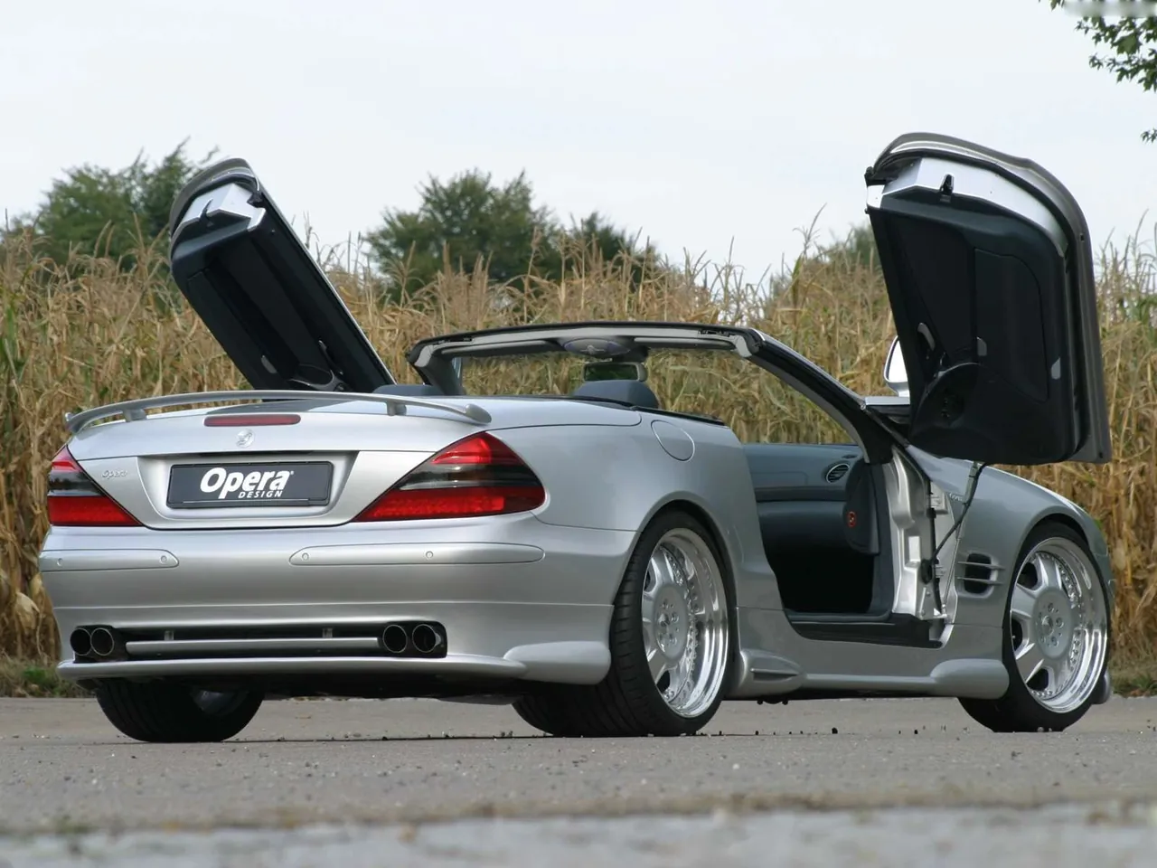 Hamann Mercedes-Benz SL-Klasse (2003) – zadní tříčtvrteční pohled