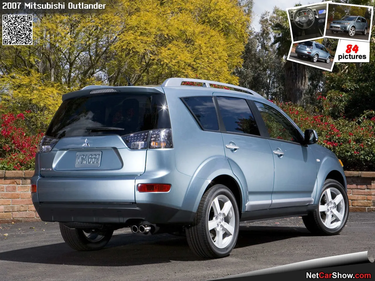 Mitsubishi Outlander (2007) – zadní tříčtvrteční pohled