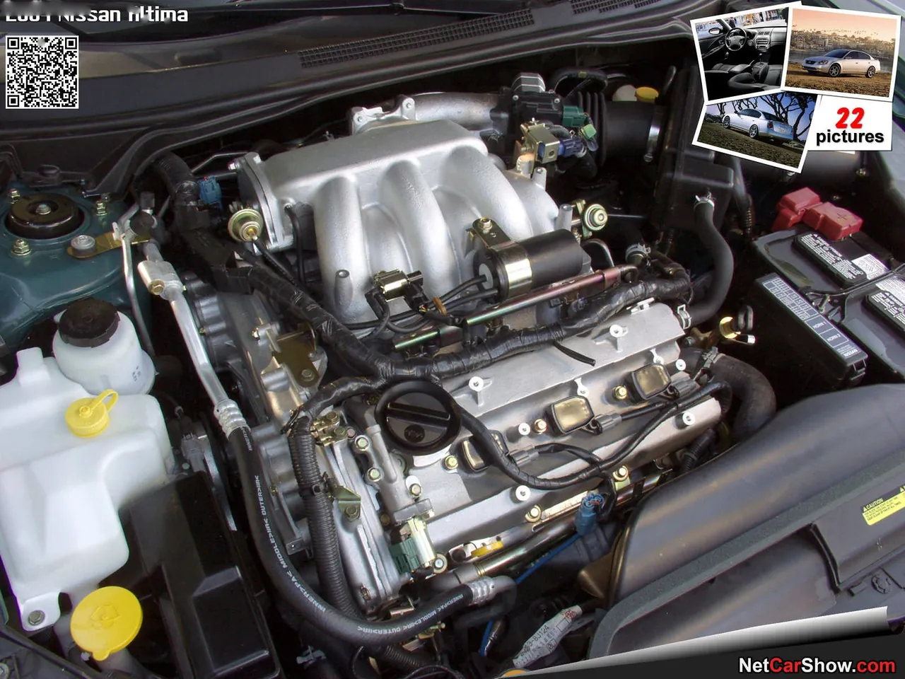 Nissan Altima (2004) – motorový prostor