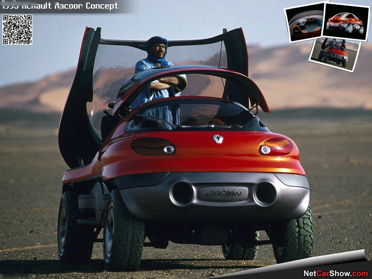Renault Racoon Concept (1993) – zadní tříčtvrteční pohled