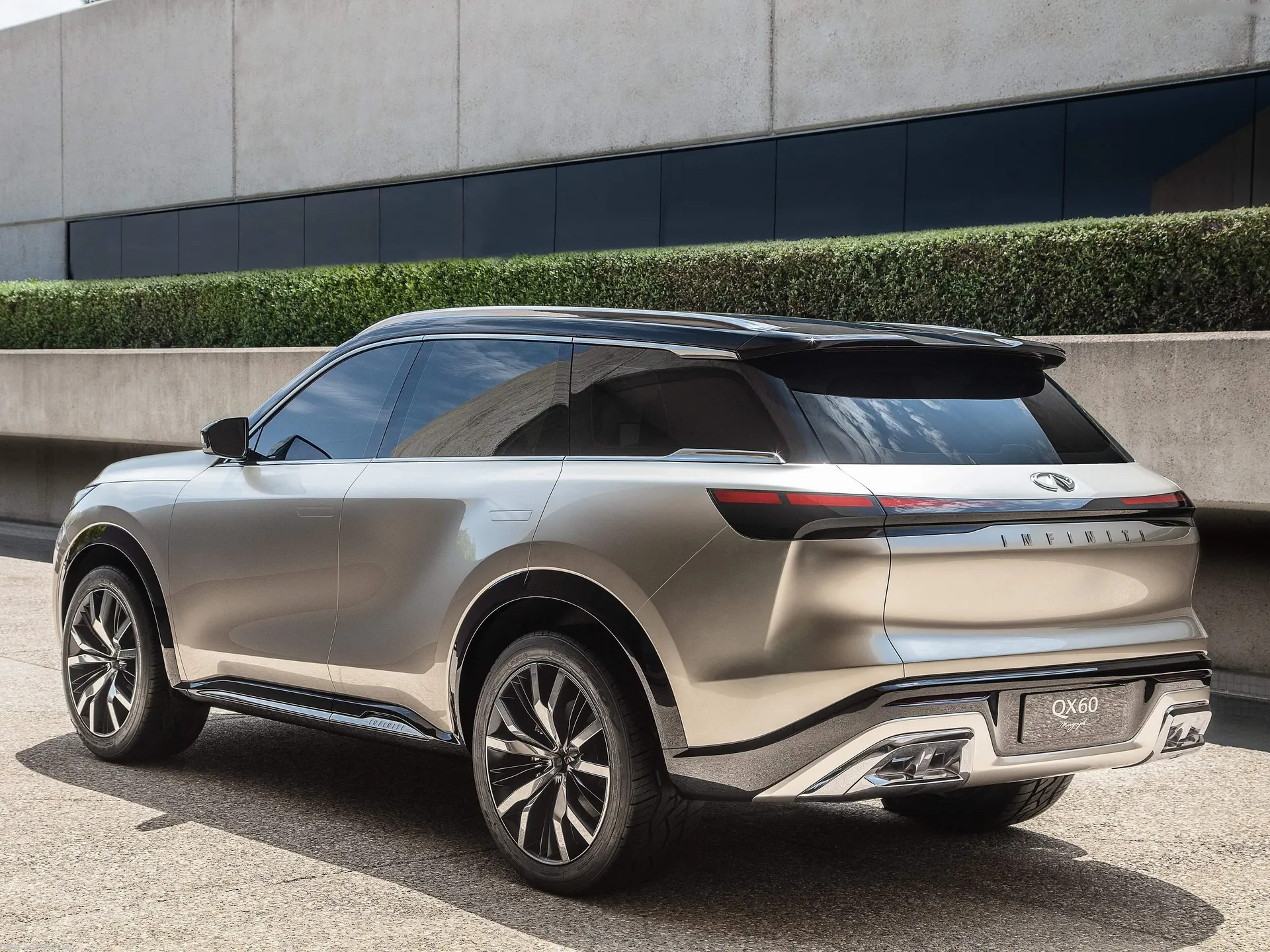 Infiniti QX60 Monograph Concept (2020) – zadní tříčtvrteční pohled