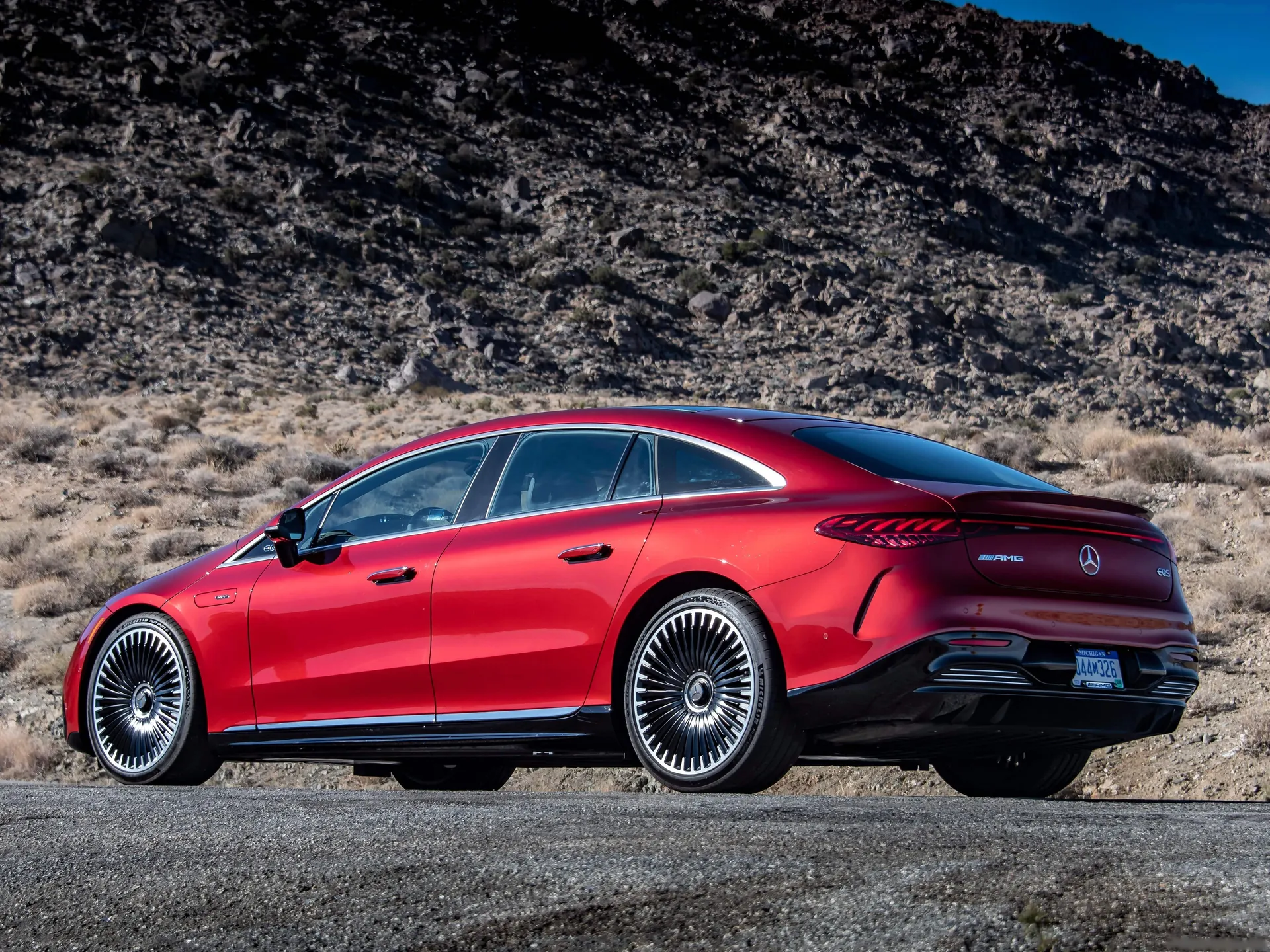 Mercedes-Benz EQS53 AMG (2022) - Rear Three-Quarter