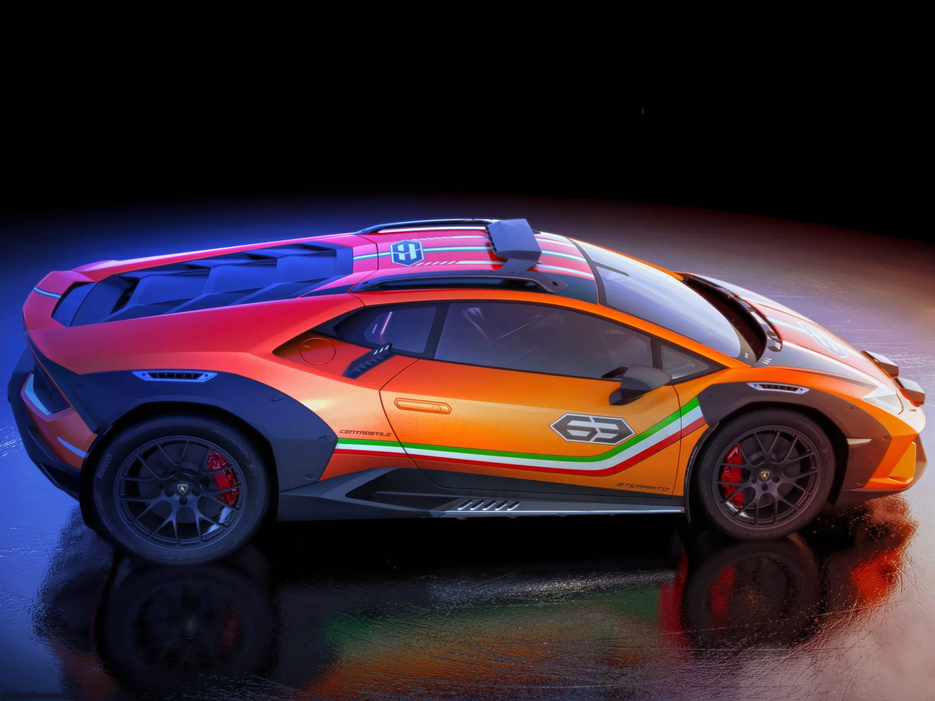 Lamborghini Huracan Sterrato Concept (2019) – boční profil