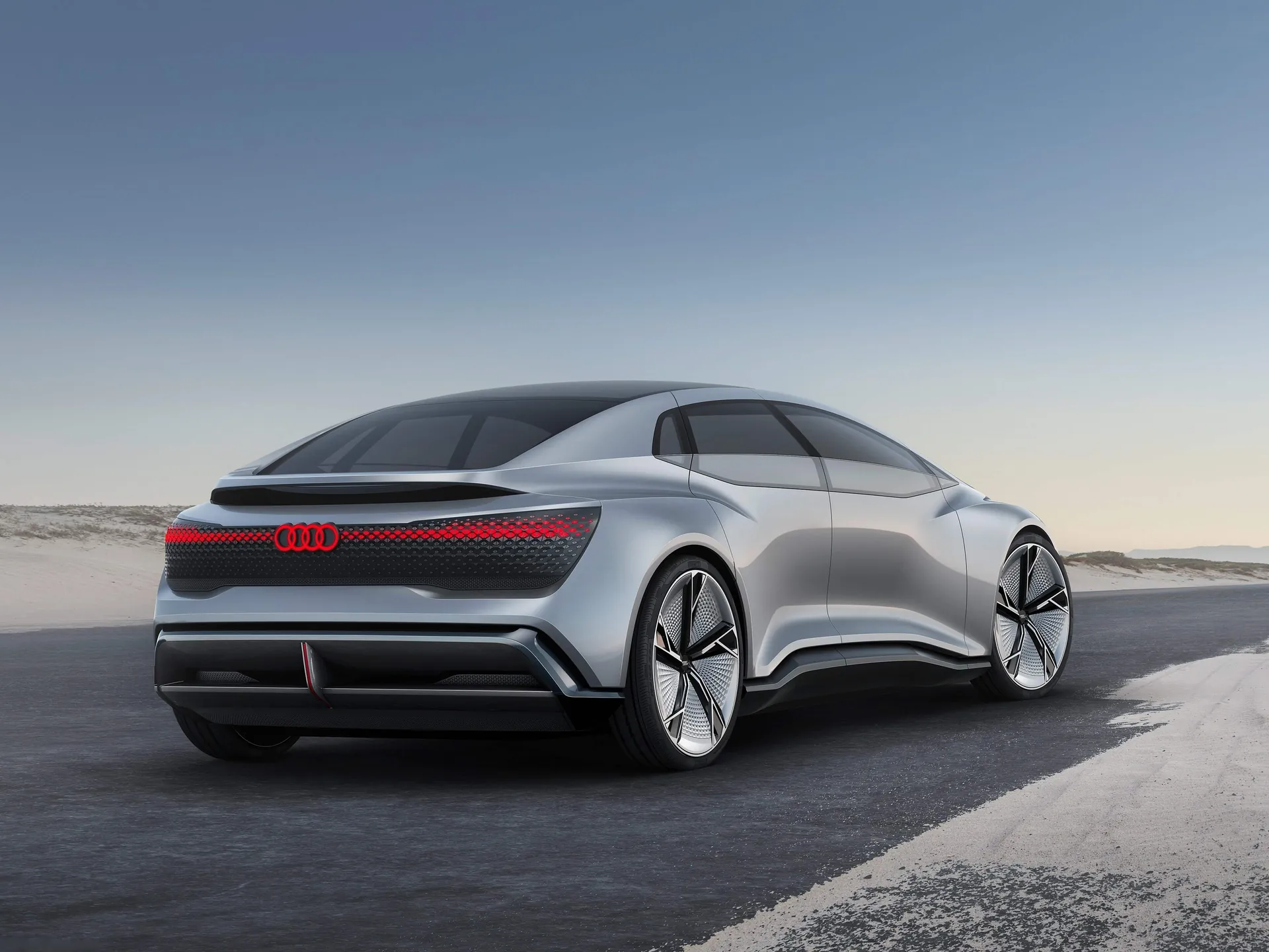 Audi Aicon Concept (2017) – zadní tříčtvrteční pohled