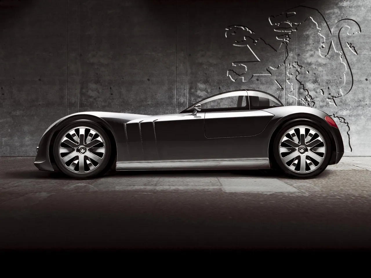 Peugeot 607 Feline Concept (2000) – boční profil