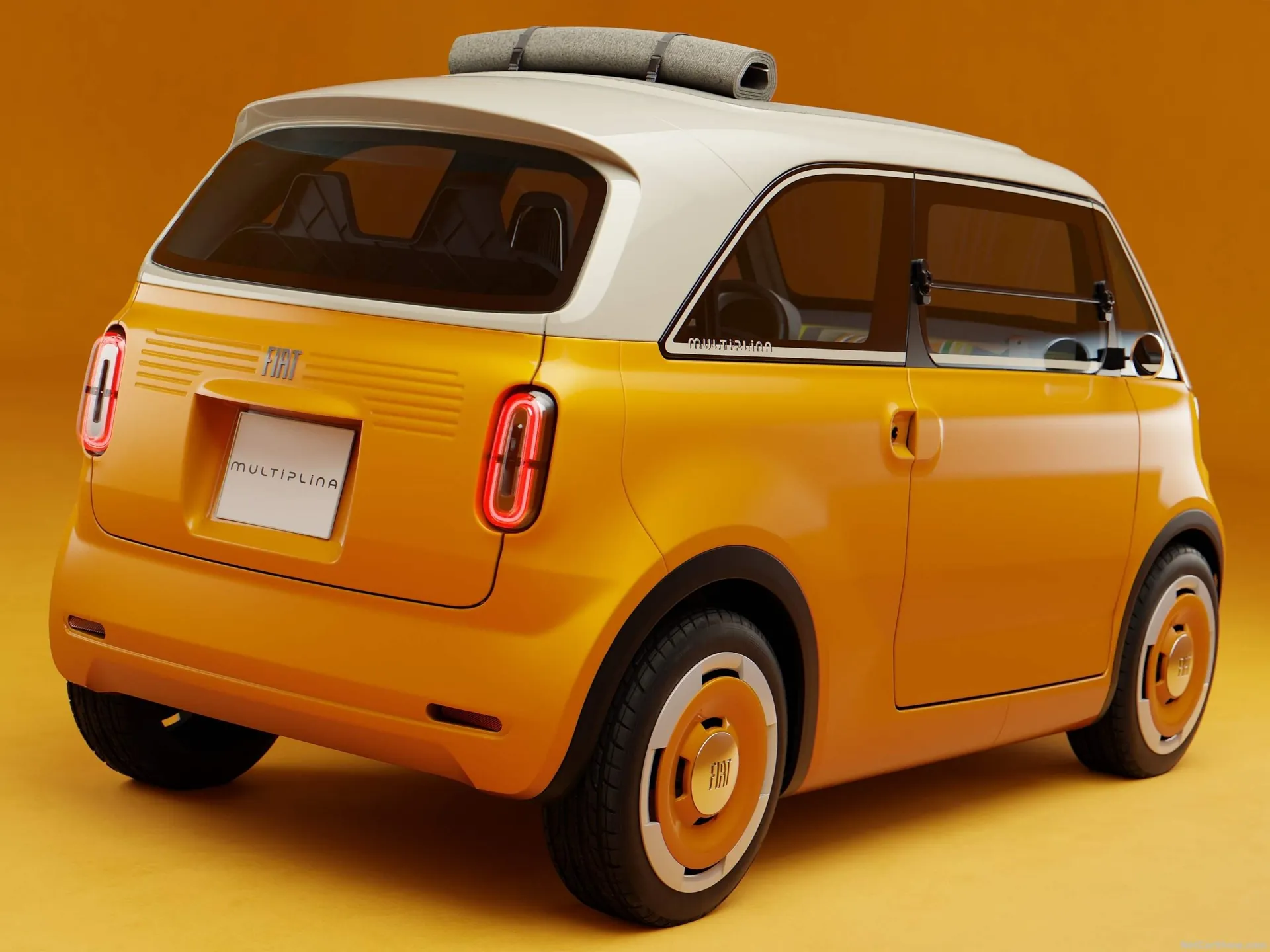 Fiat Multiplina Concept (2026) – zadní tříčtvrteční pohled