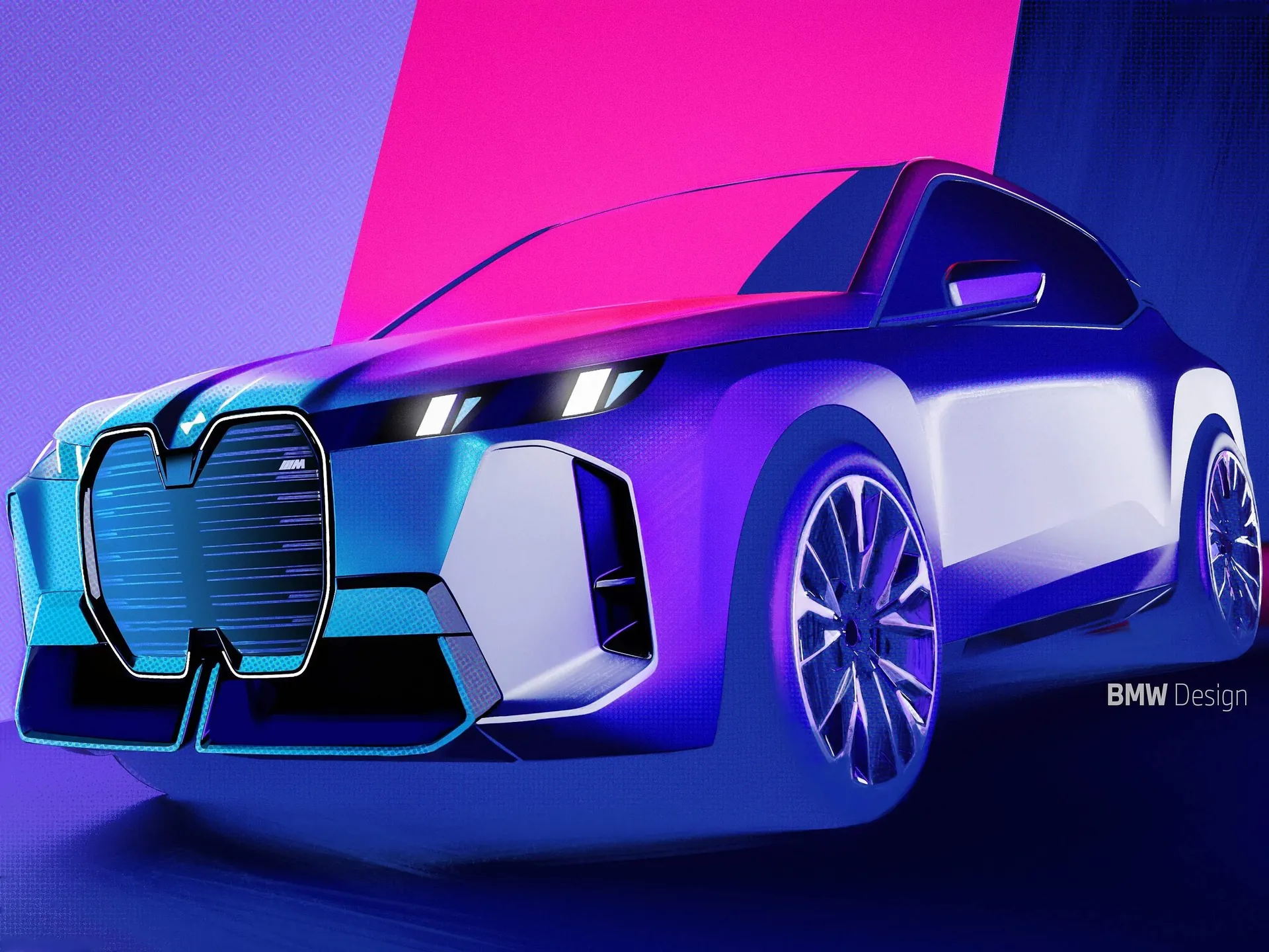BMW iX (2026) – designové skici