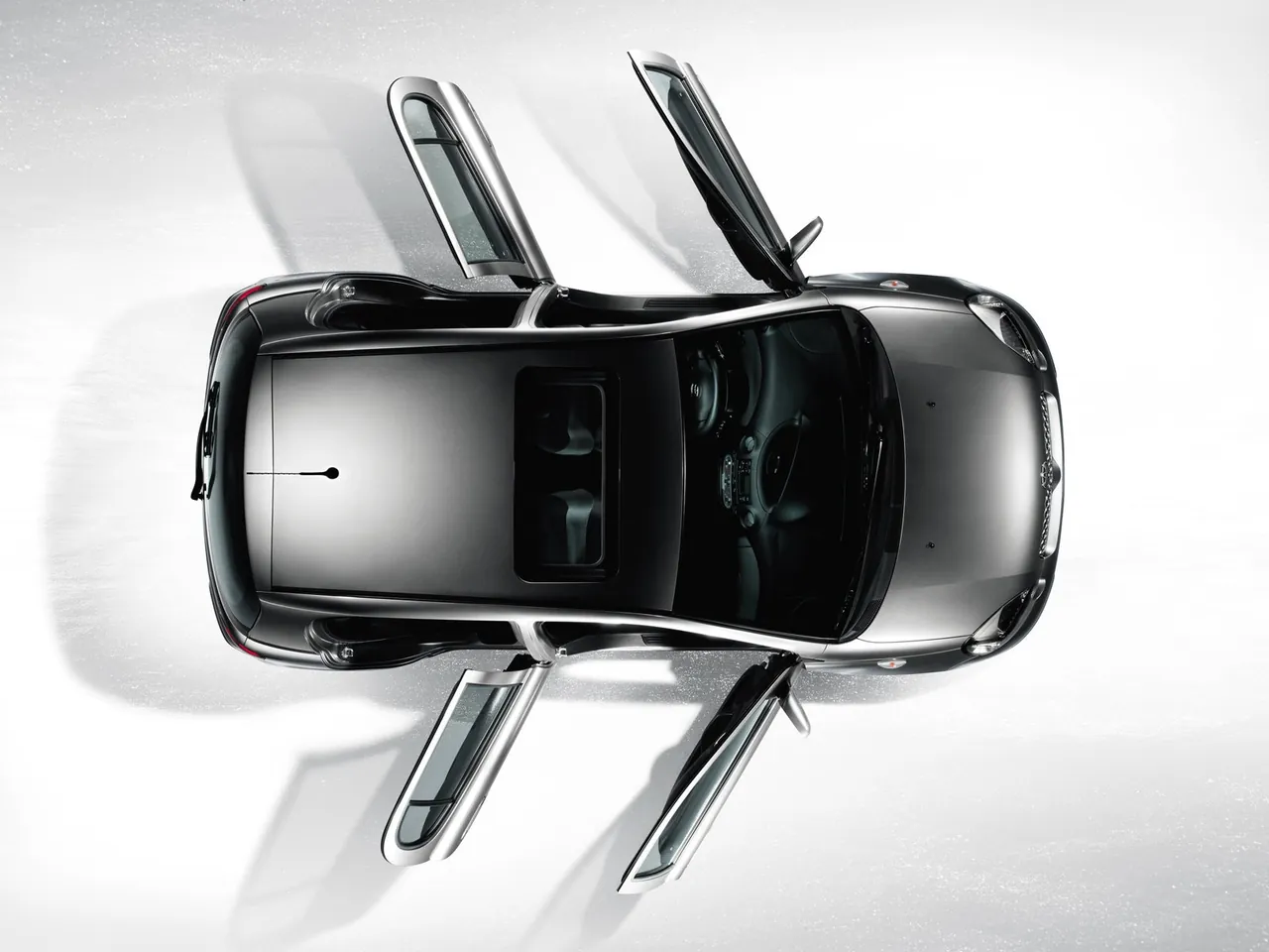 Toyota Yaris (2003) - Top view