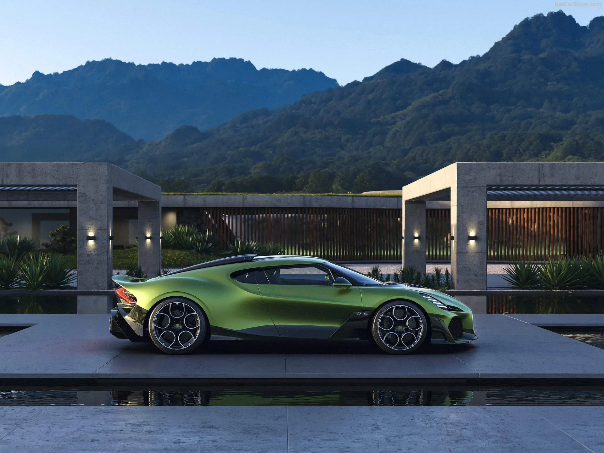 Bugatti Brouillard (2025) – boční profil