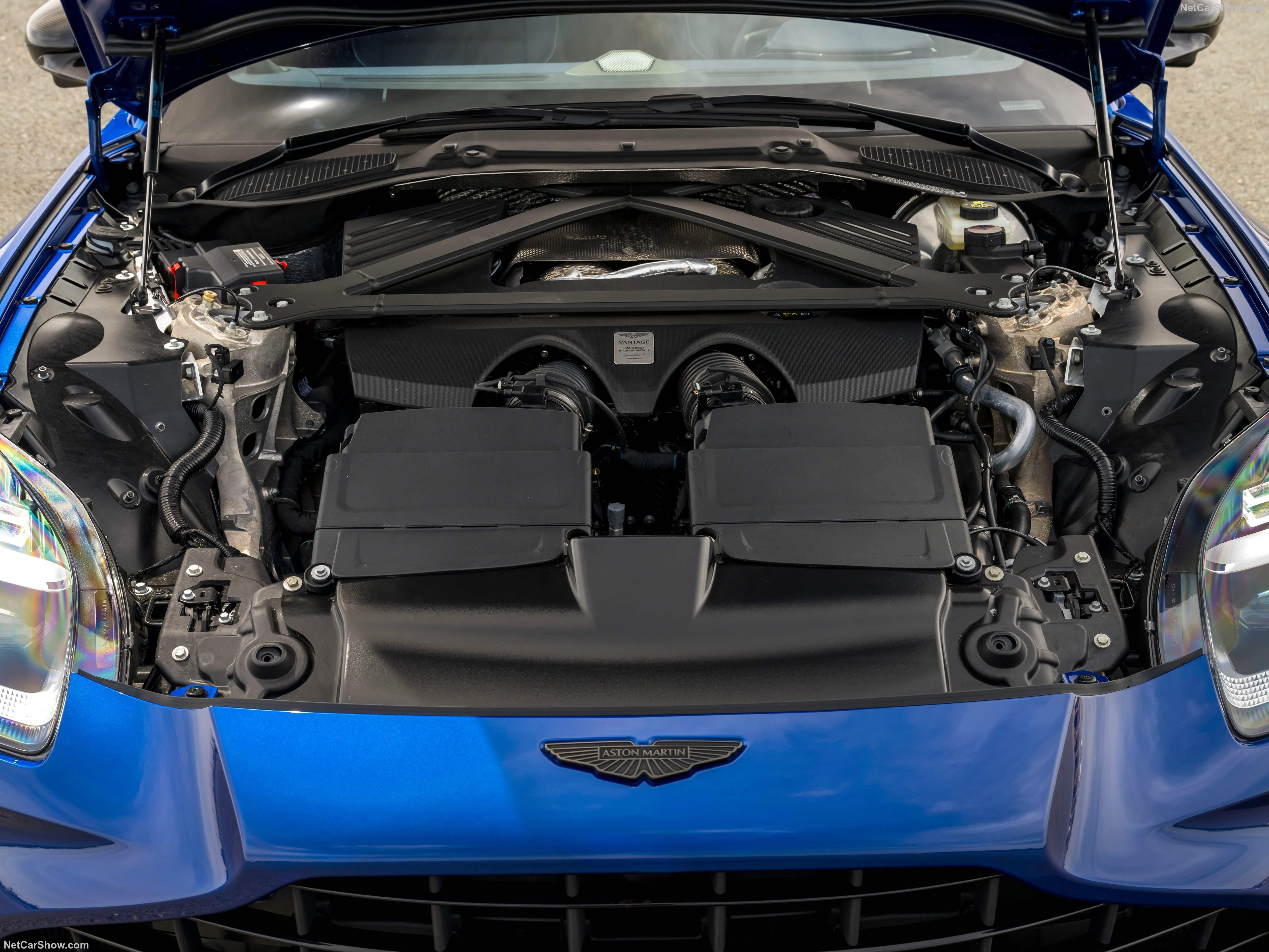 Aston Martin Vantage (2025) – motorový prostor