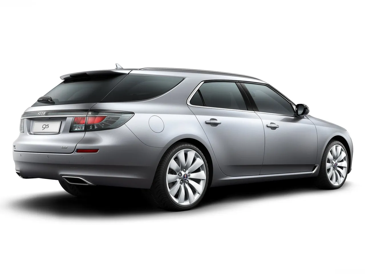 Saab 9-5 SportWagon (2012) – zadní tříčtvrteční pohled