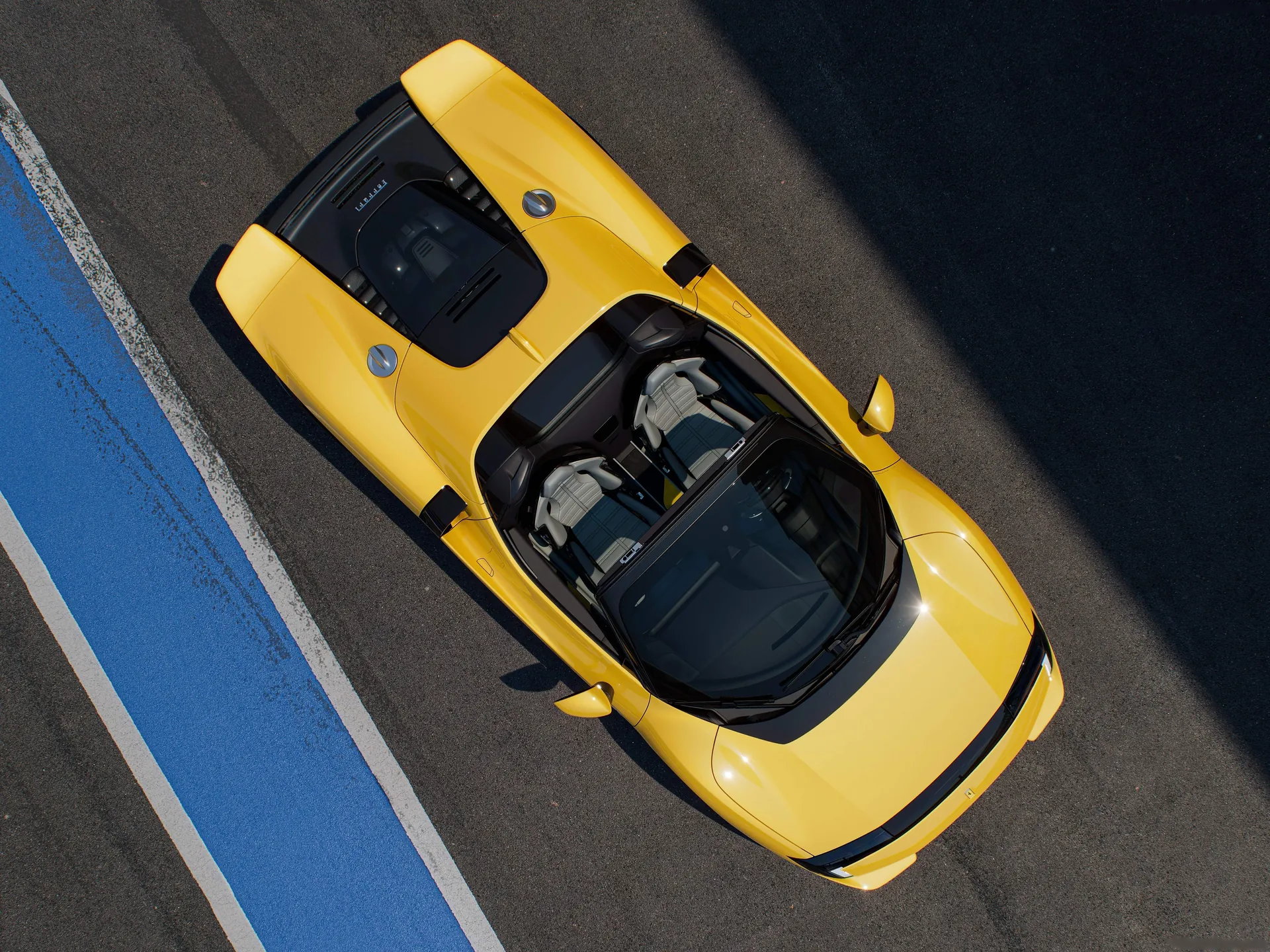 Ferrari 849 Testarossa Spider (2026) – pohled shora