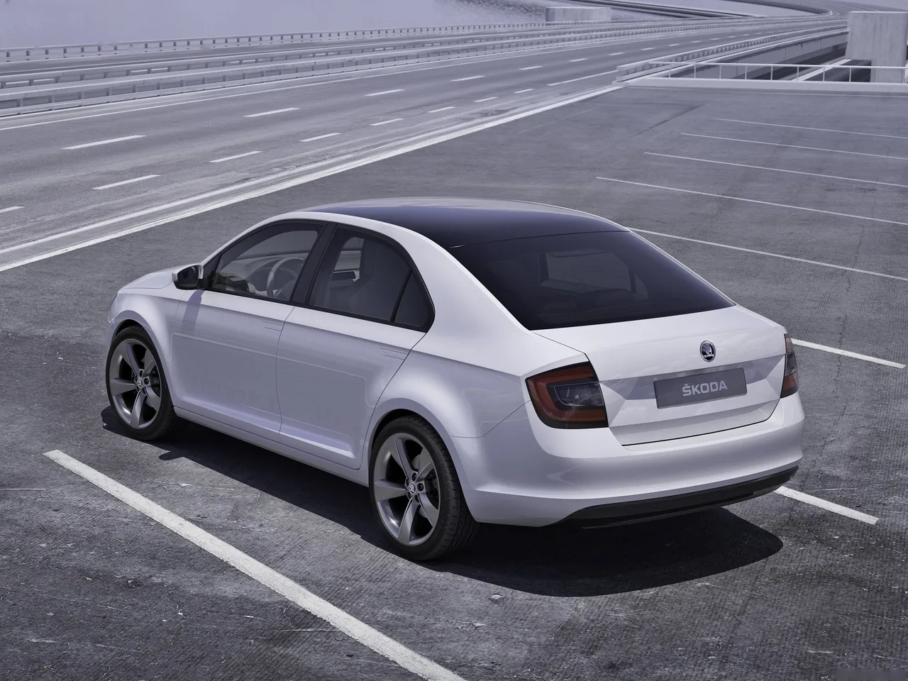 Skoda MissionL Concept (2011) – zadní tříčtvrteční pohled