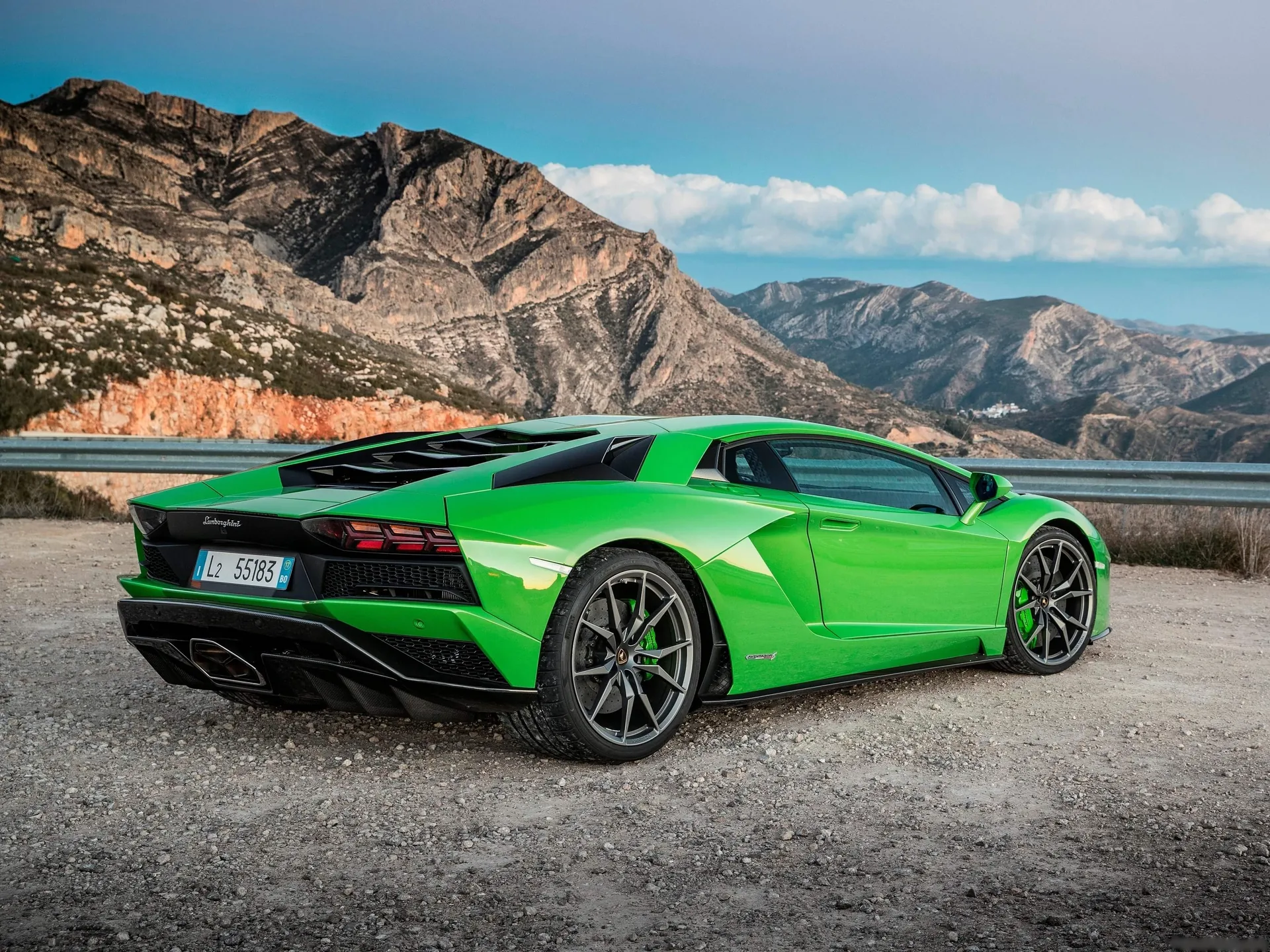 Lamborghini Aventador S (2017) - Rear Three-Quarter