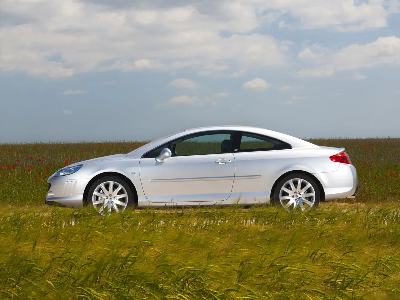 Peugeot 407 Coupe (2010) – boční profil