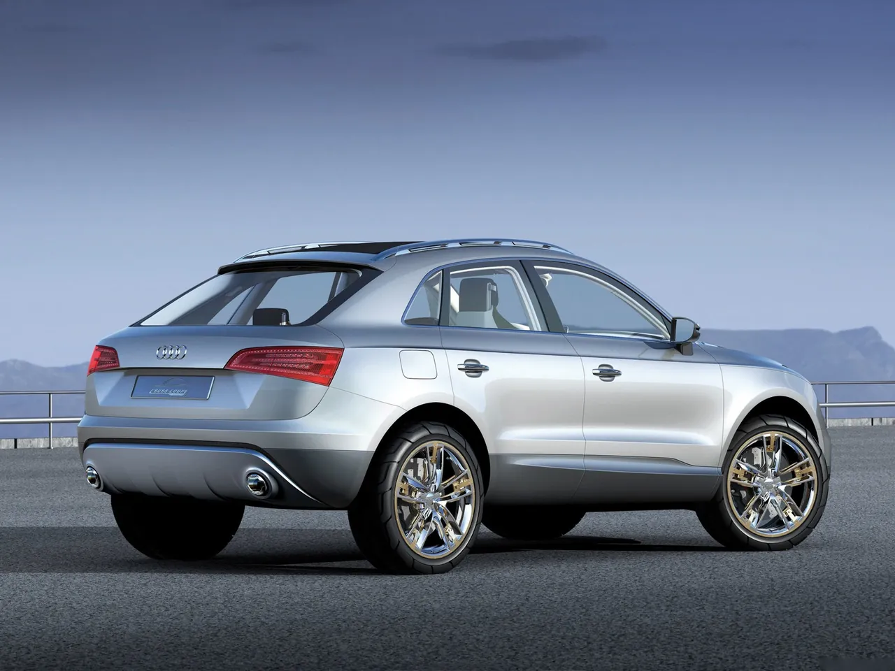 Audi Cross Coupe quattro Concept (2007) – zadní tříčtvrteční pohled
