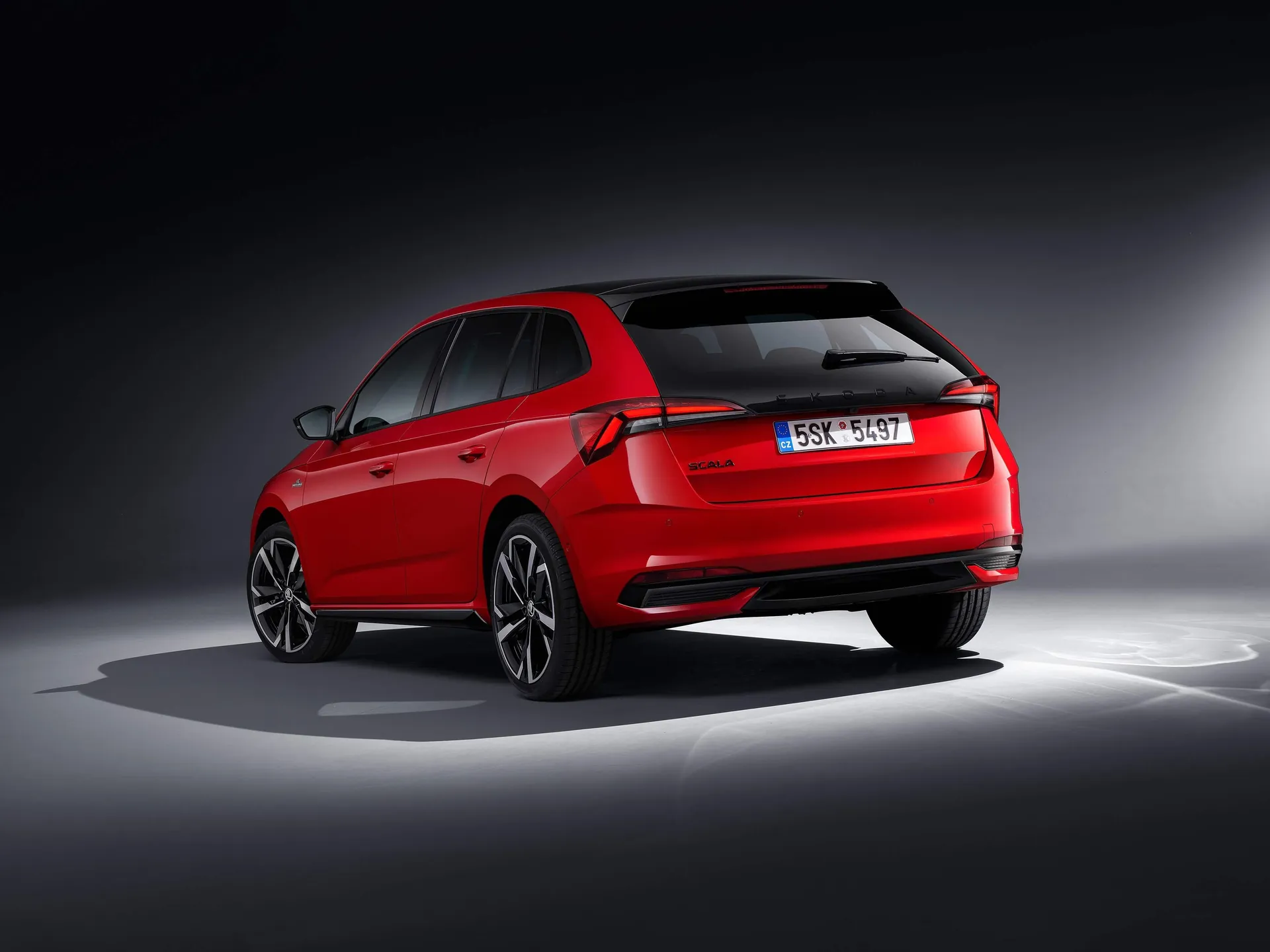 Skoda Scala (2024) – zadní tříčtvrteční pohled