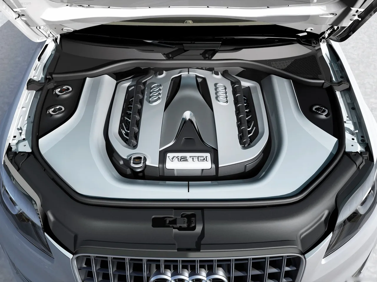 Audi Q7 V12 TDI Concept (2007) – motorový prostor