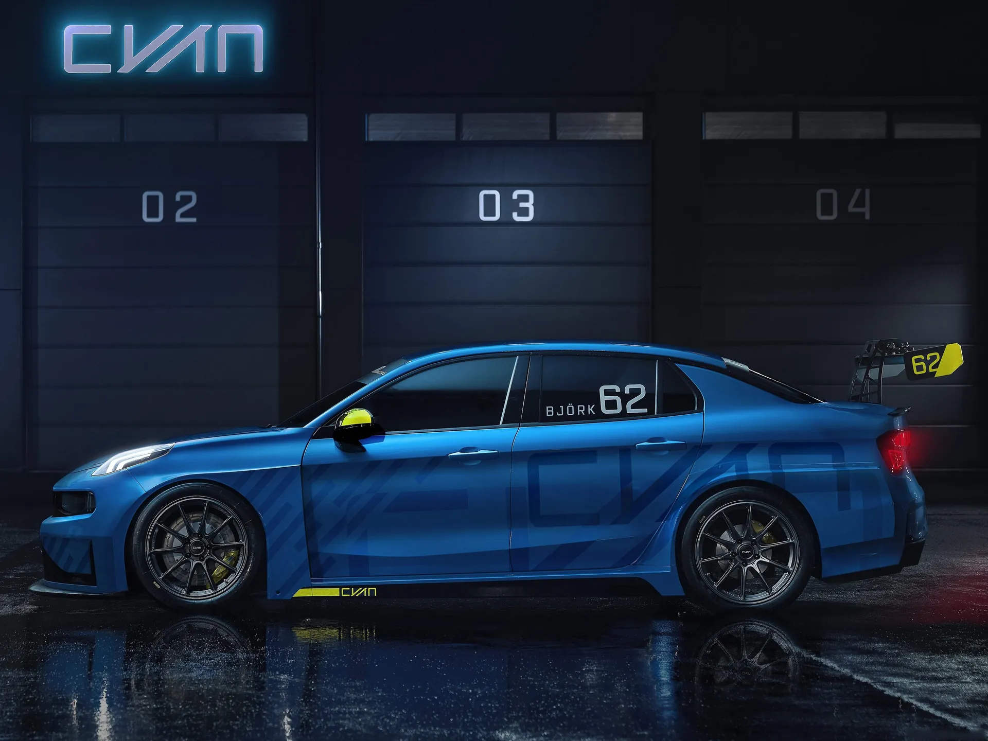 Lynk Co 03 Cyan Racing Concept (2018) – boční profil