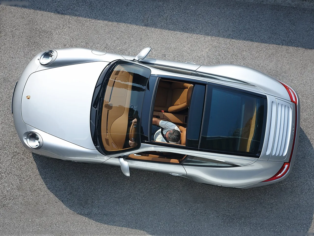 Porsche 911 Targa 4 (2009) - Top view