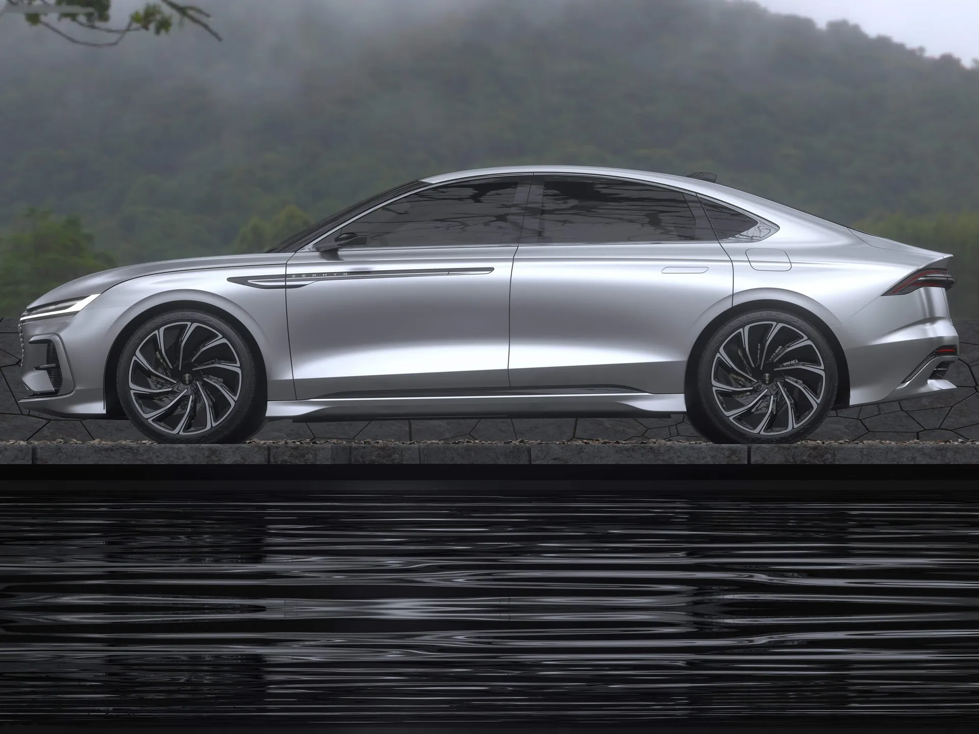 Lincoln Zephyr Reflection Concept (2021) – boční profil