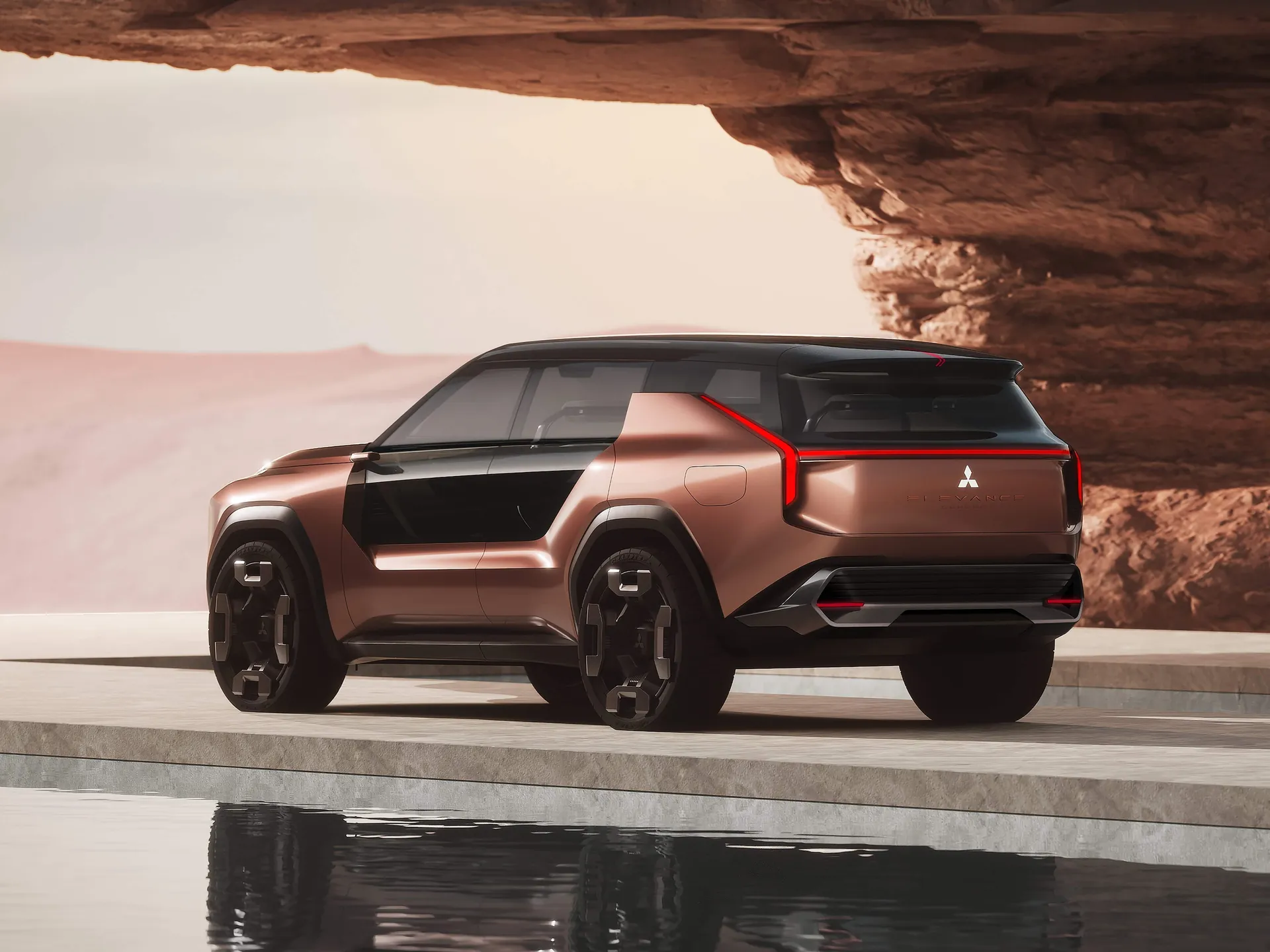 Mitsubishi Elevance Concept (2025) – zadní tříčtvrteční pohled