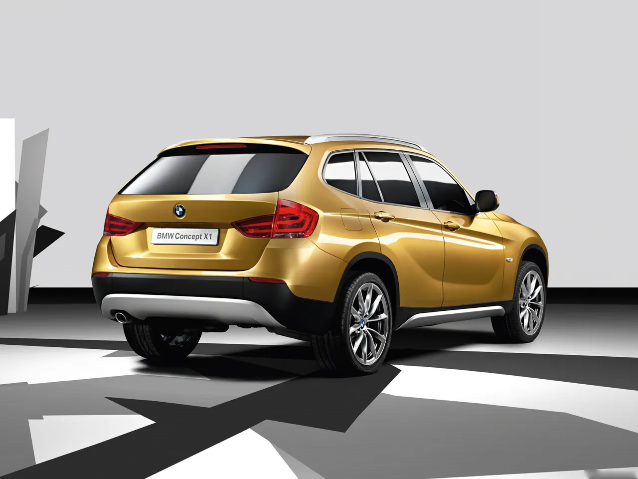 BMW X1 Concept (2008) – zadní tříčtvrteční pohled