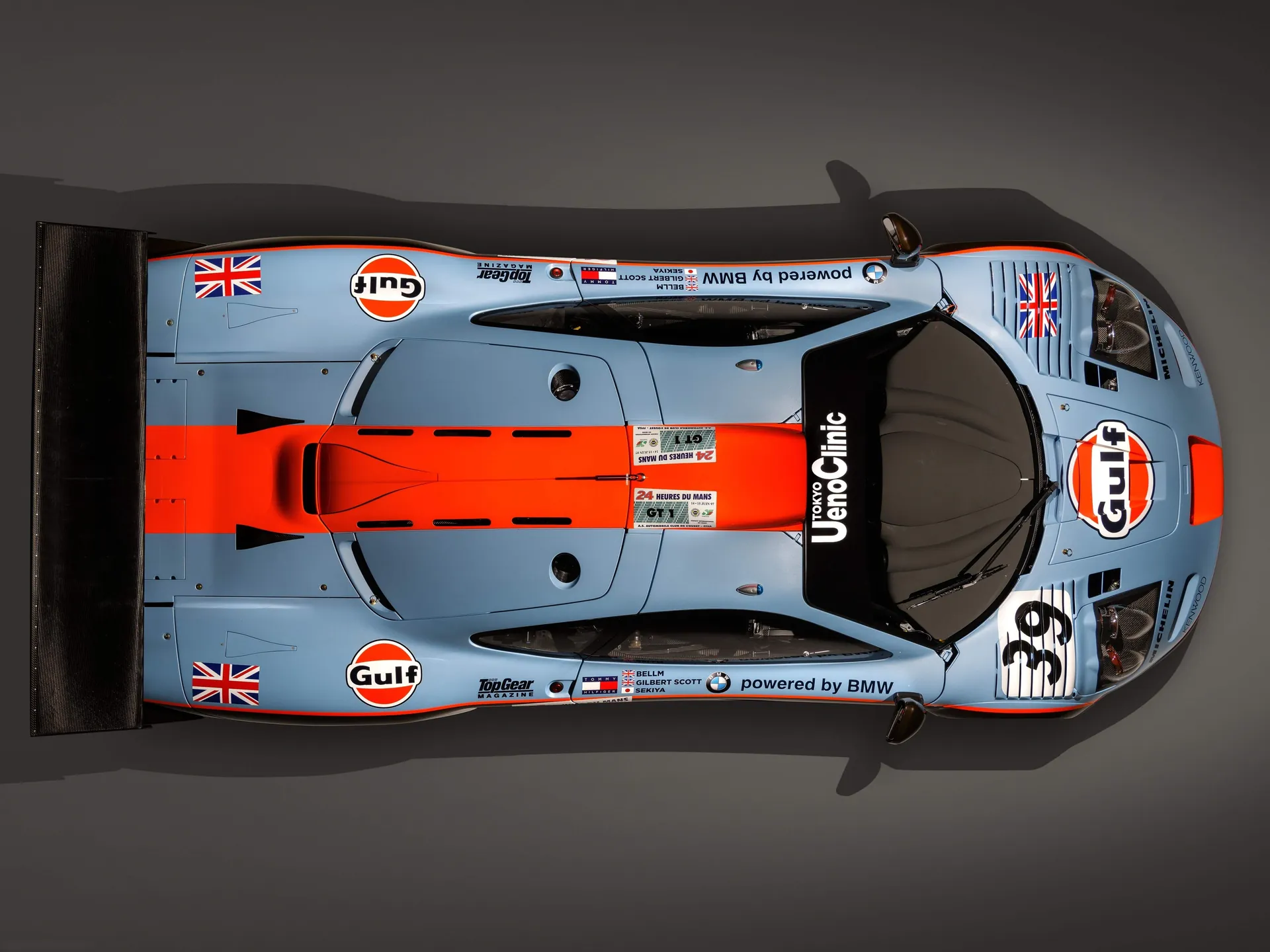 McLaren F1 GTR Longtail 25R (1997) – pohled shora
