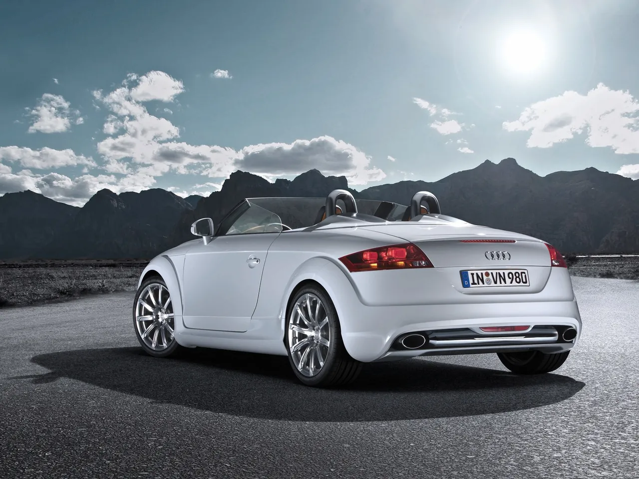 Audi TT clubsport quattro Concept (2008) – zadní tříčtvrteční pohled