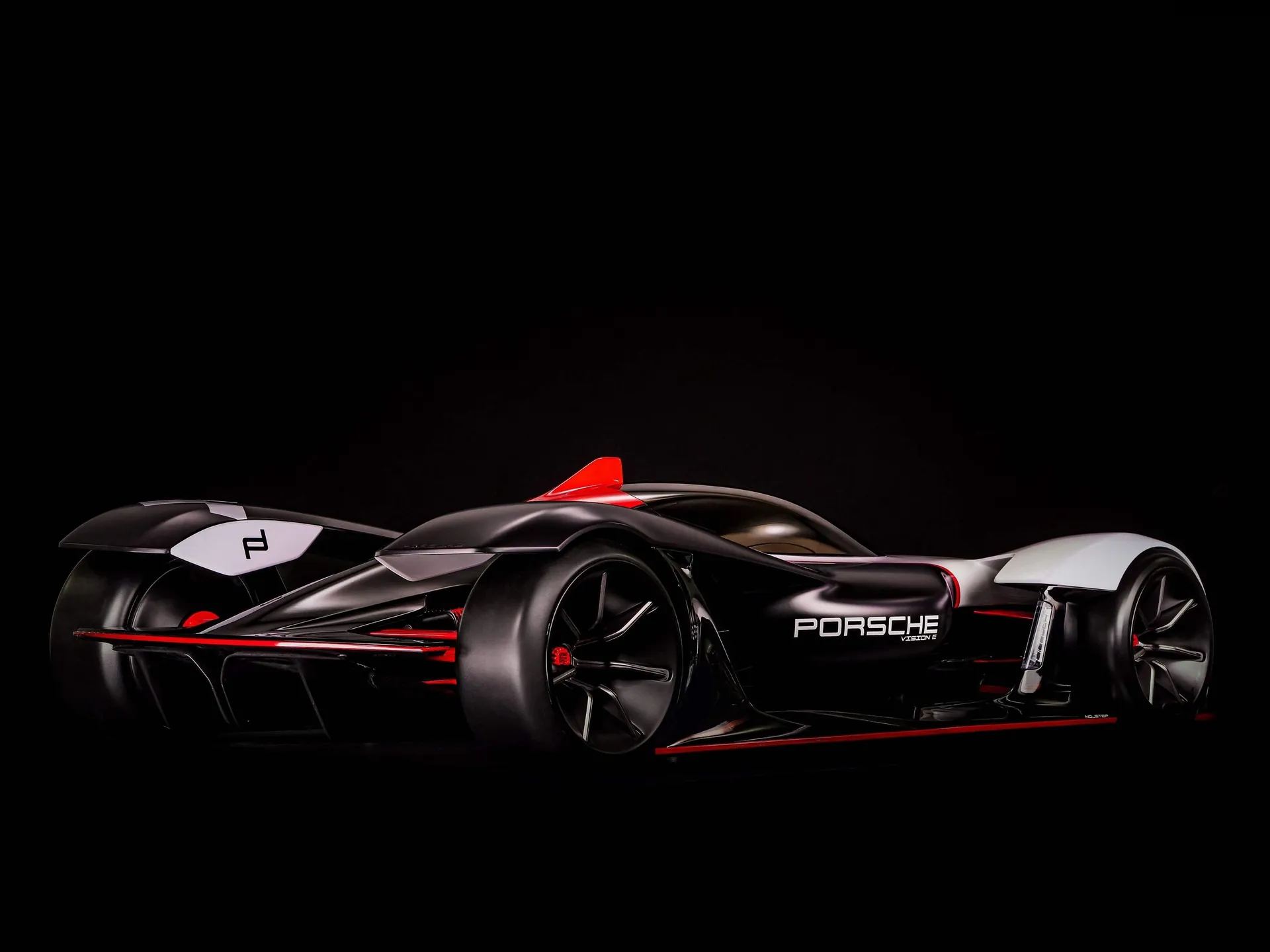 Porsche Vision E Concept (2019) – zadní tříčtvrteční pohled