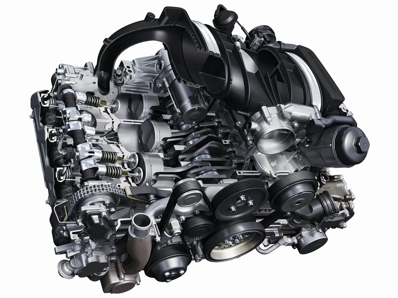 Porsche 911 Carrera (2009) - Engine