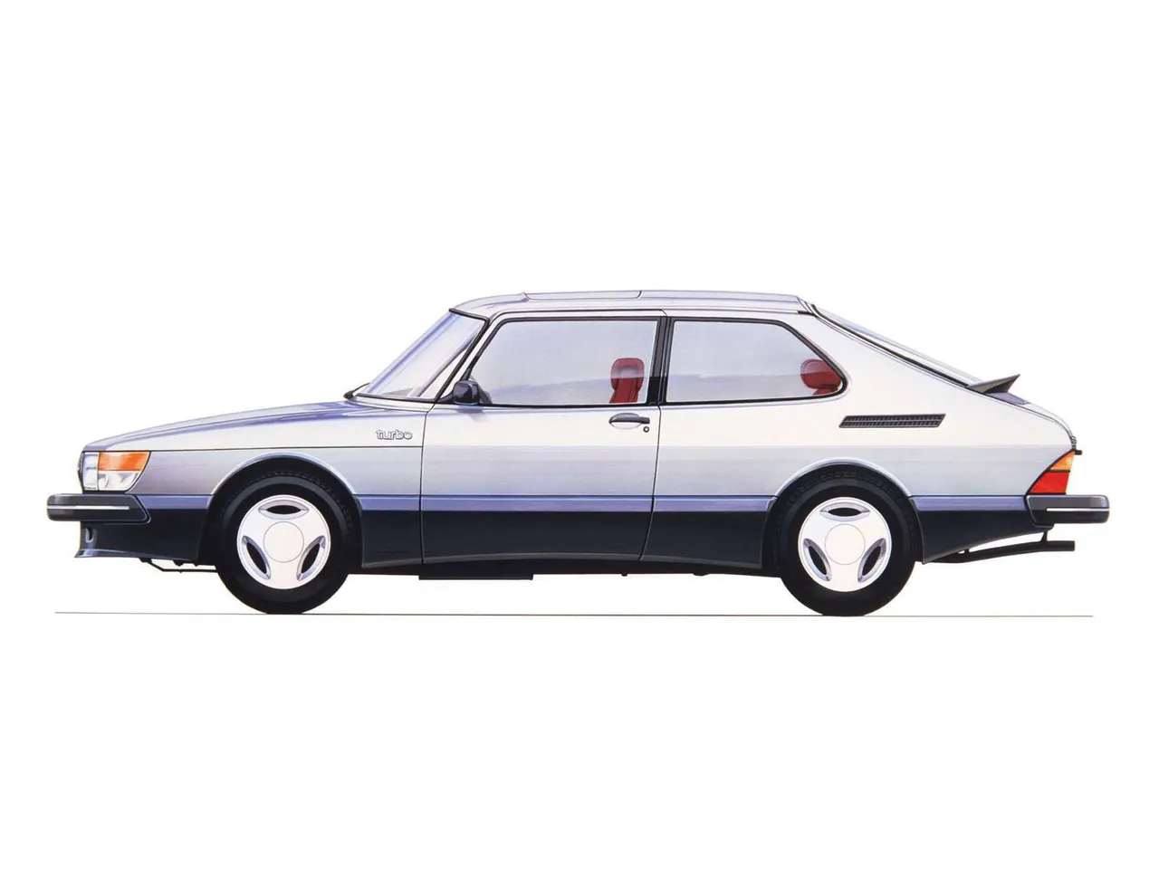 Saab 900 Turbo 16S (1984) – designové skici