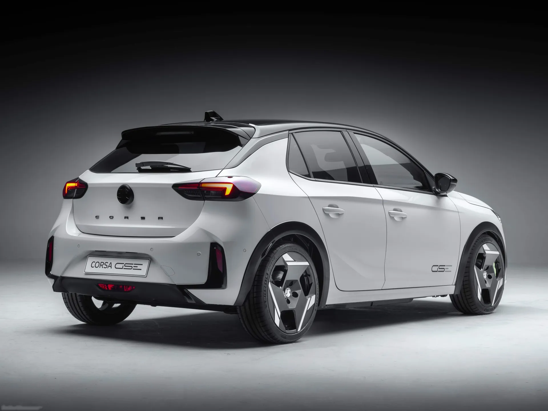 Vauxhall Corsa GSE (2027) – zadní tříčtvrteční pohled
