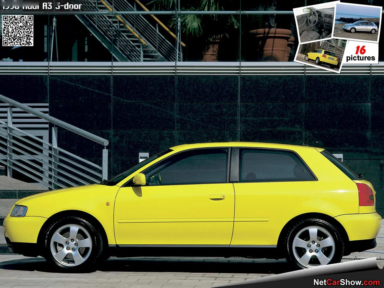 Audi A3 3-door (1998) – boční profil