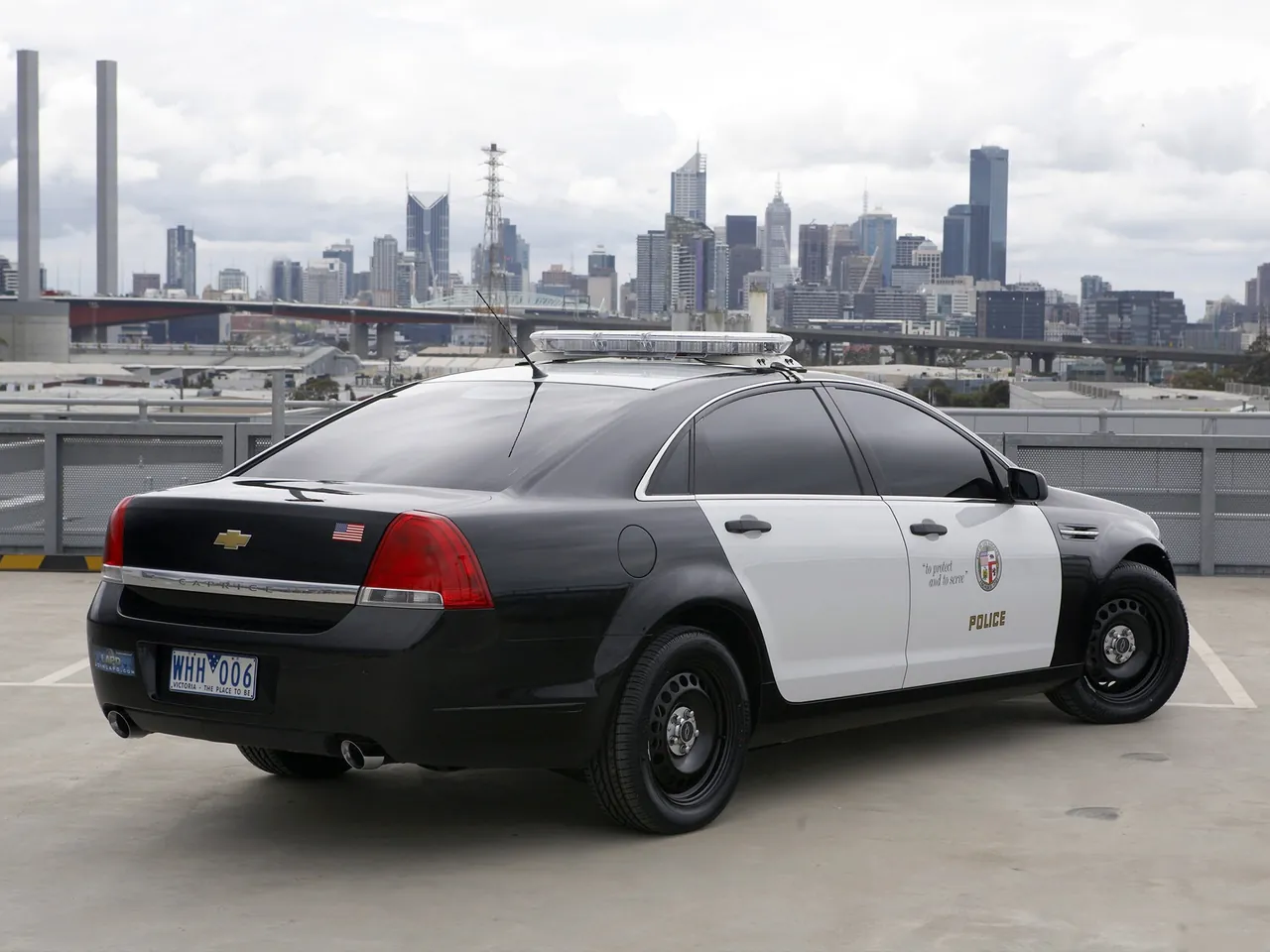 Chevrolet Caprice Police Patrol Vehicle (2011) – zadní tříčtvrteční pohled