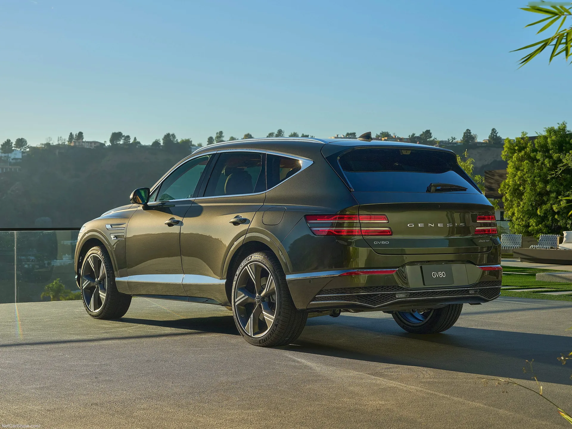 Genesis GV80 (2025) – zadní tříčtvrteční pohled