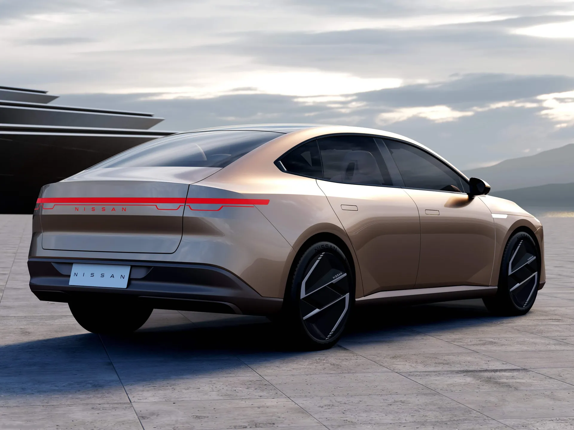 Nissan Epoch Concept (2024) – zadní tříčtvrteční pohled