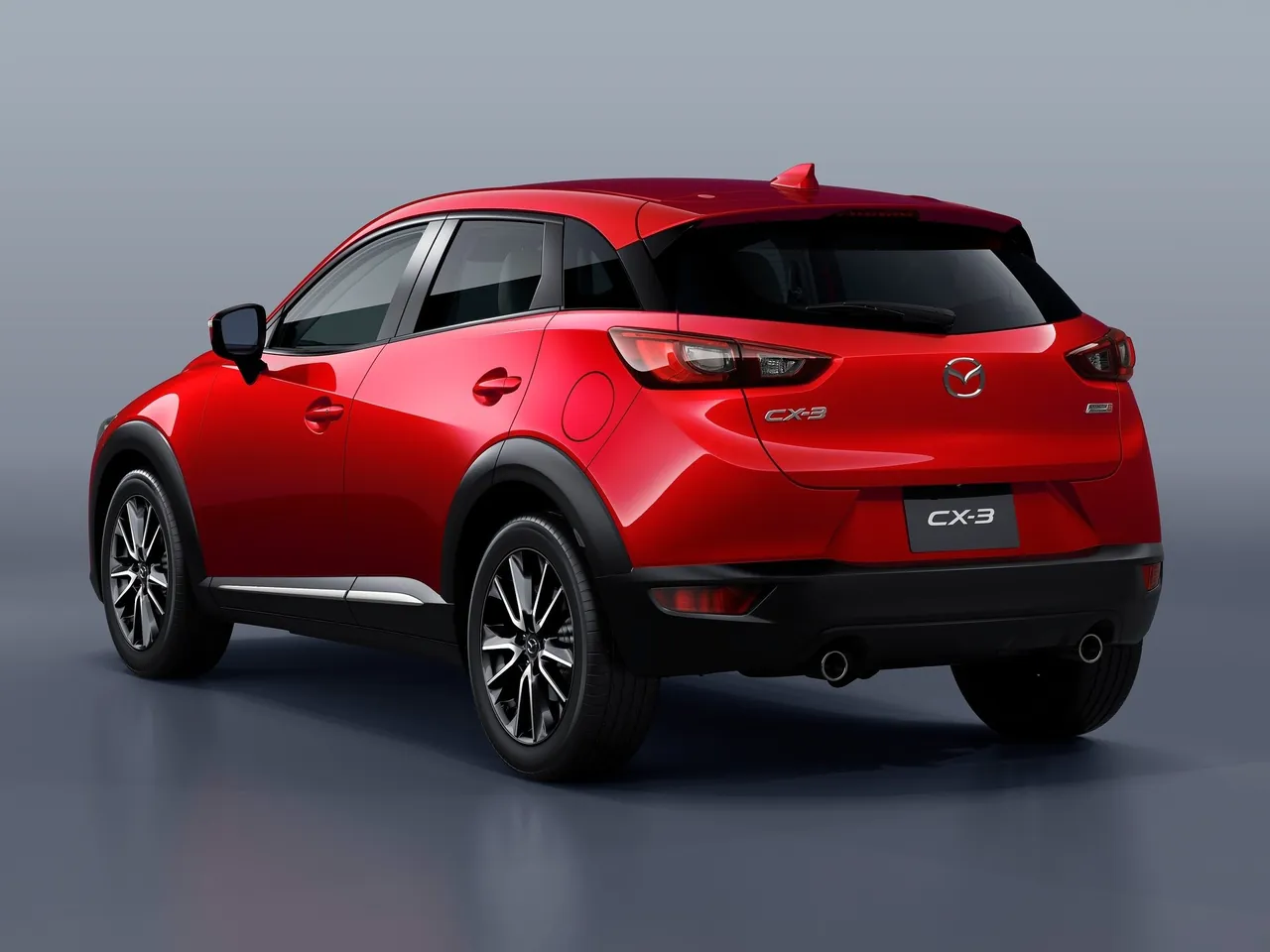 Mazda CX-3 (2016) – zadní tříčtvrteční pohled