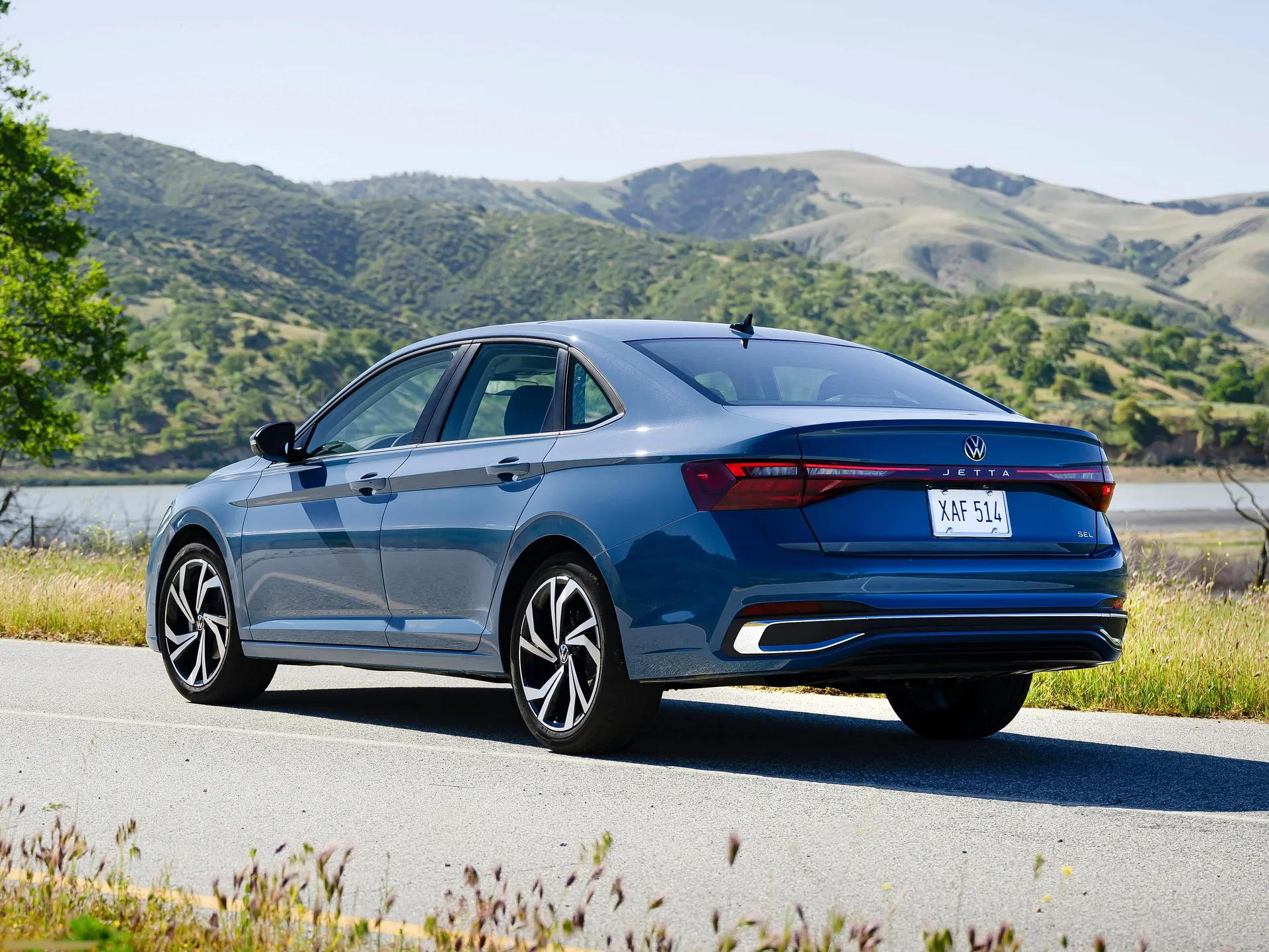 Volkswagen Jetta (2025) – zadní tříčtvrteční pohled