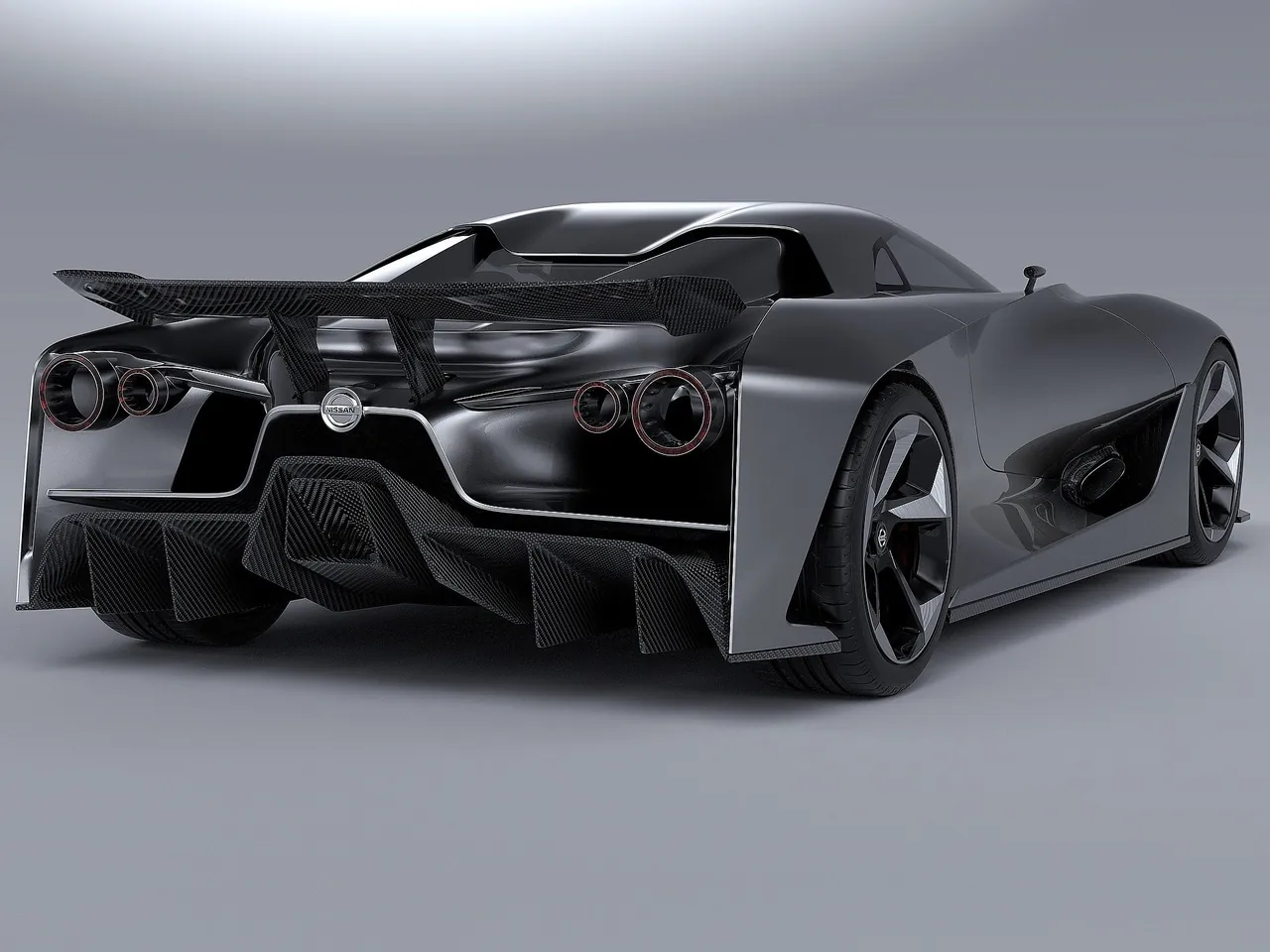 Nissan 2020 Vision Gran Turismo Concept (2014) – zadní tříčtvrteční pohled