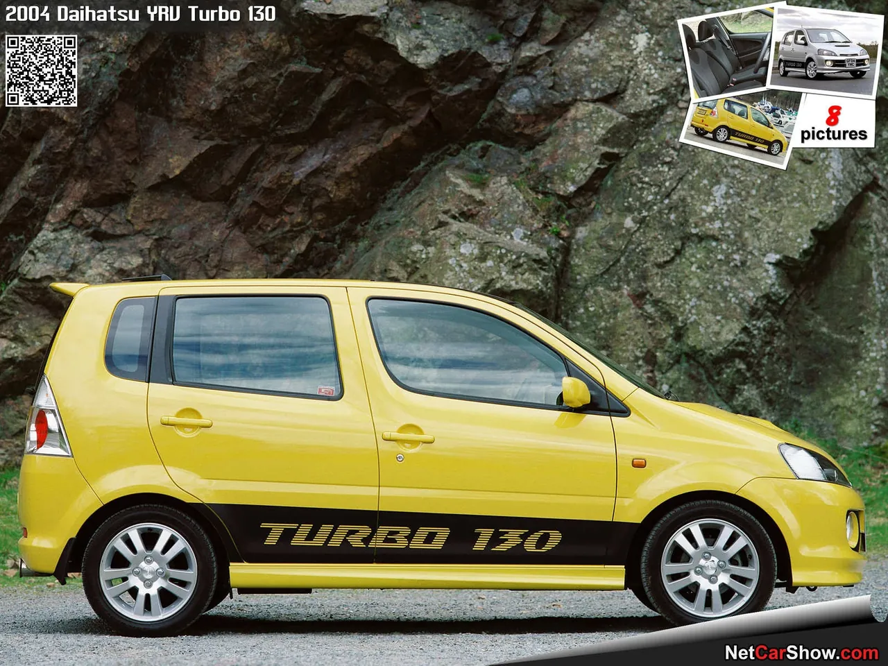 Daihatsu YRV Turbo 130 (2004) – boční profil
