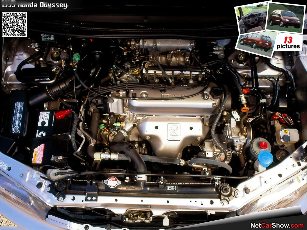 Honda Odyssey (1995) – motorový prostor