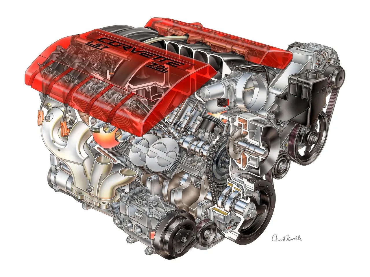 Chevrolet Corvette Z06 (2006) – motor