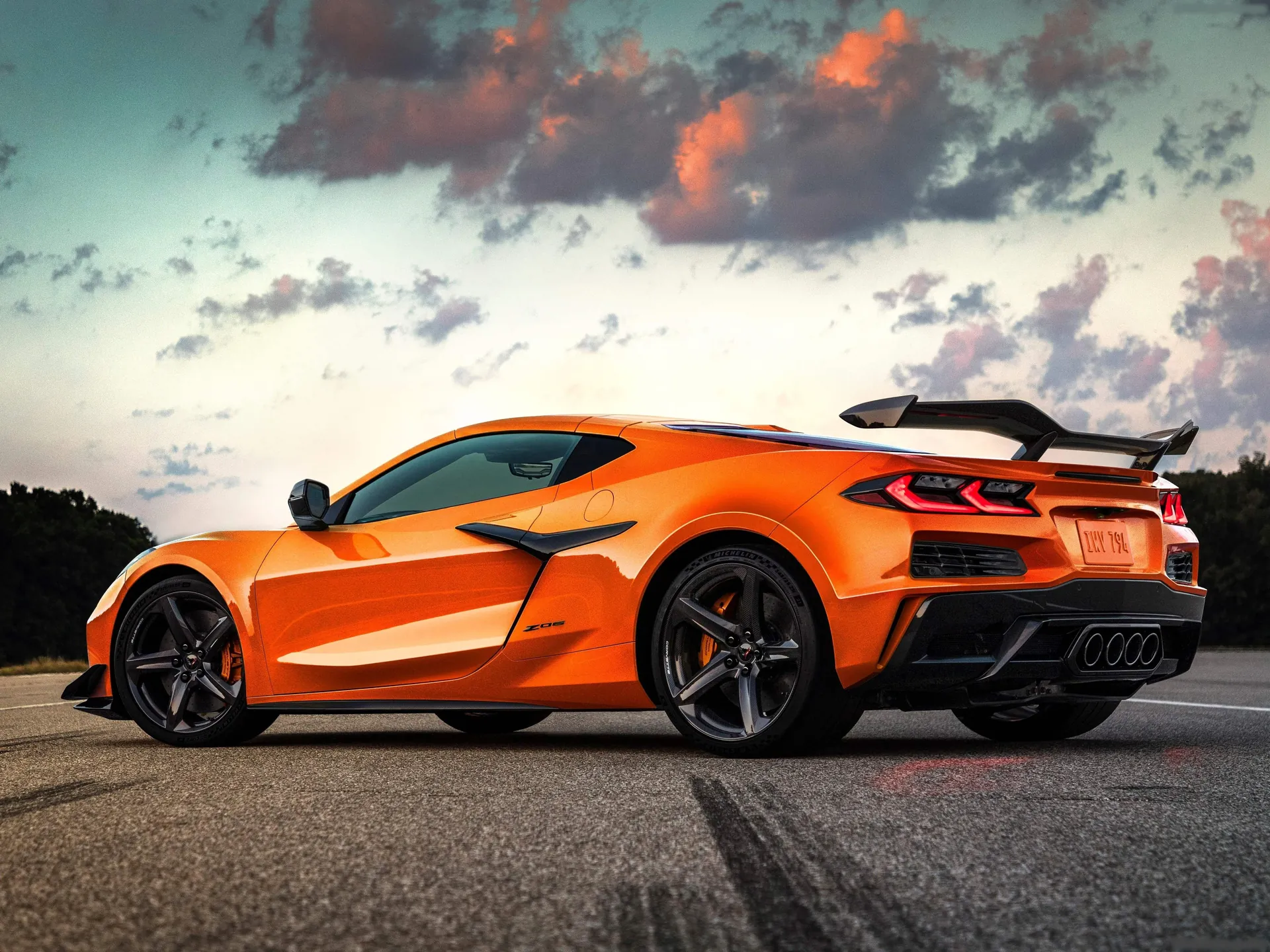 Chevrolet Corvette Z06 (2023) – zadní tříčtvrteční pohled