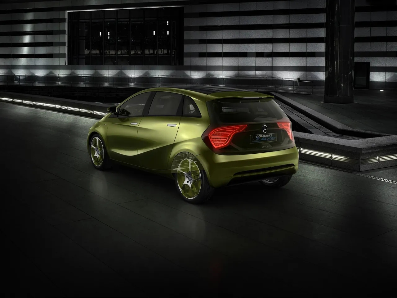 Mercedes-Benz BlueZero Concept (2009) - Rear Three-Quarter