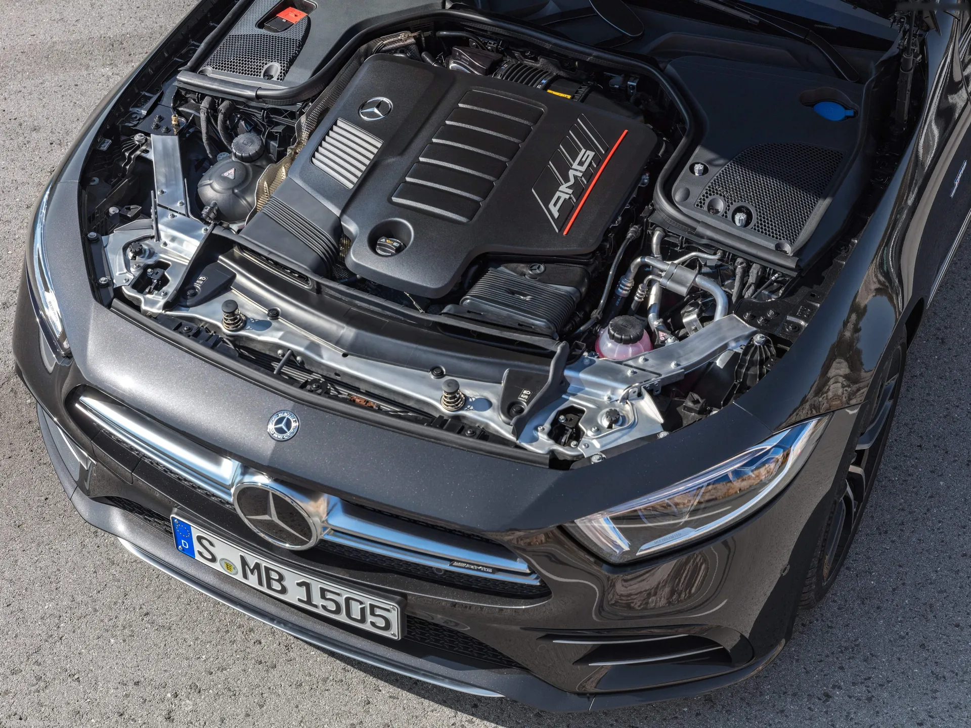 Mercedes-Benz CLS53 AMG (2019) – motorový prostor