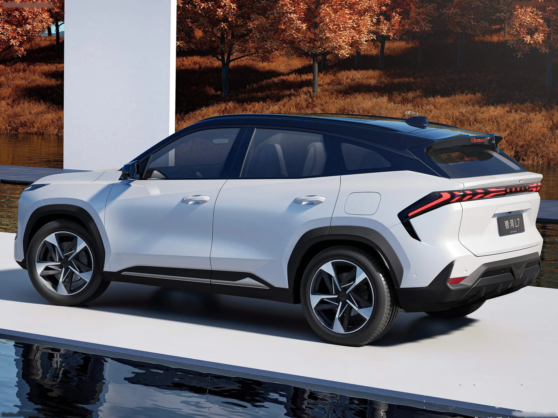 Geely Galaxy L7 (2024) – zadní tříčtvrteční pohled