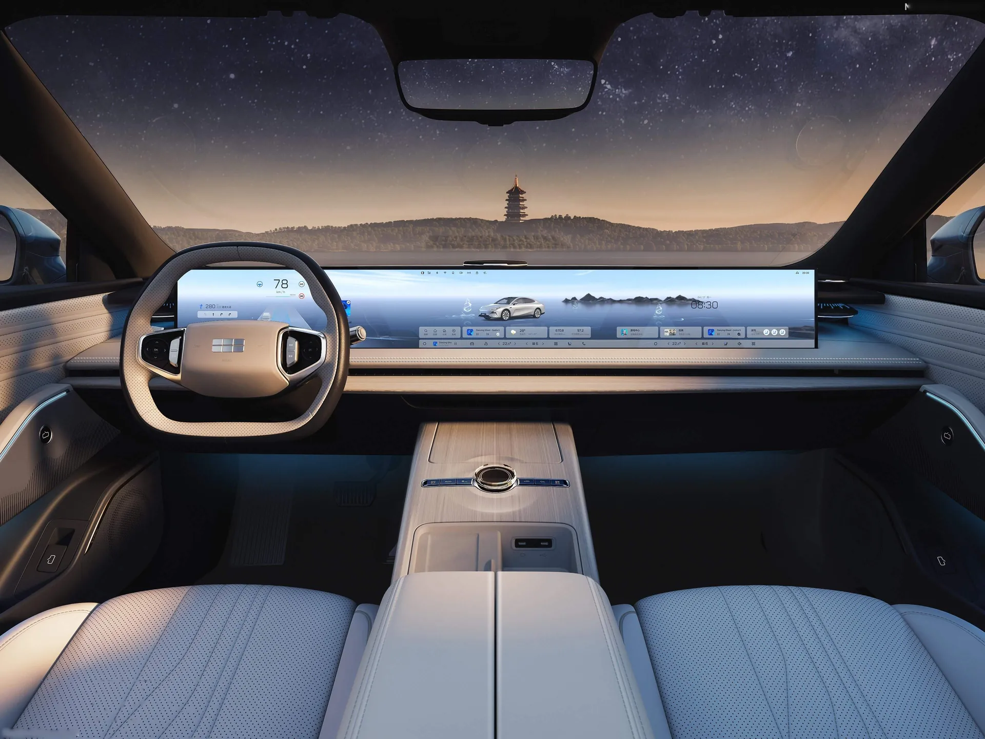 Geely Galaxy E8 (2024) – interiér