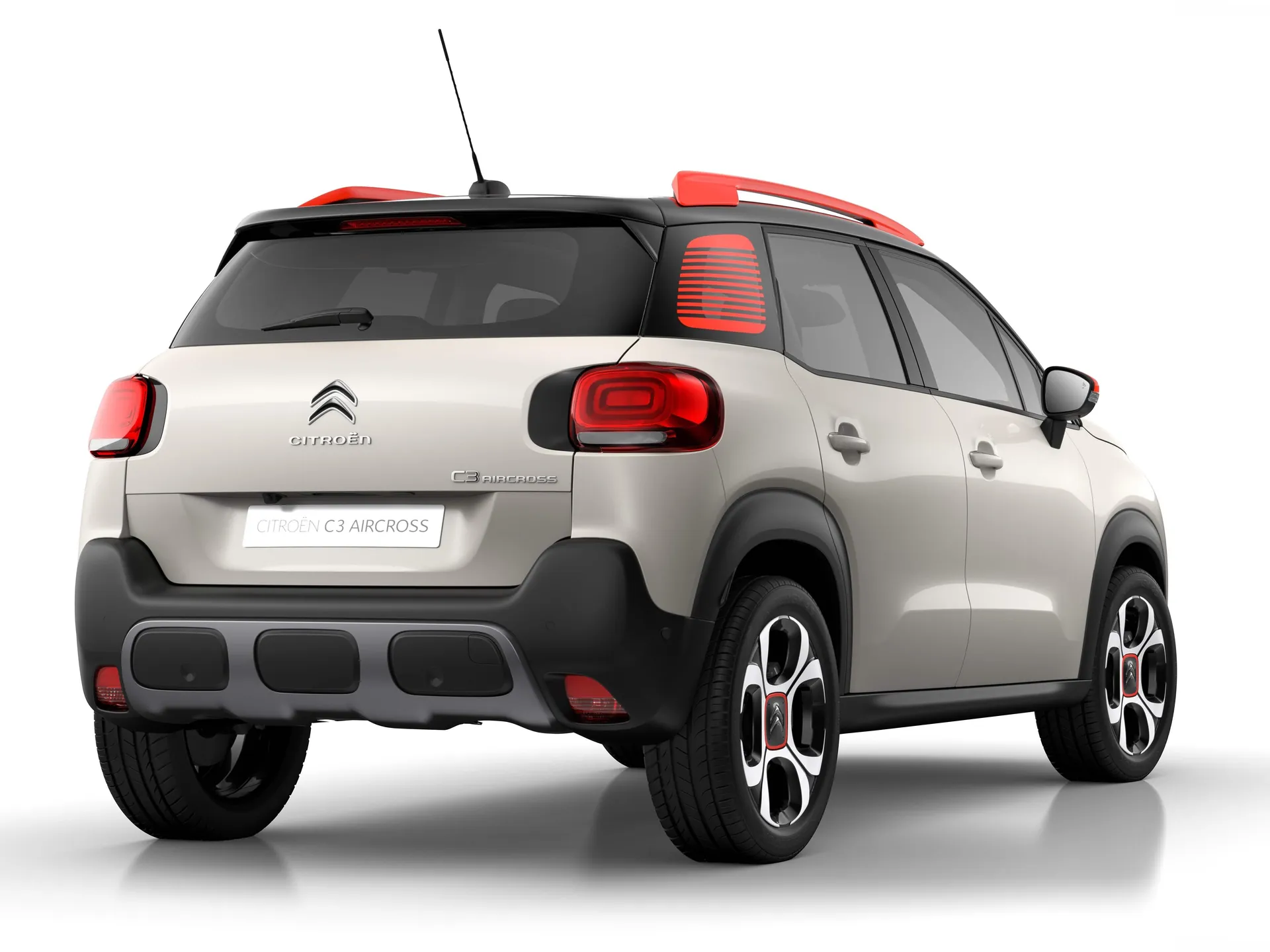 Citroen C3 Aircross (2018) – zadní tříčtvrteční pohled